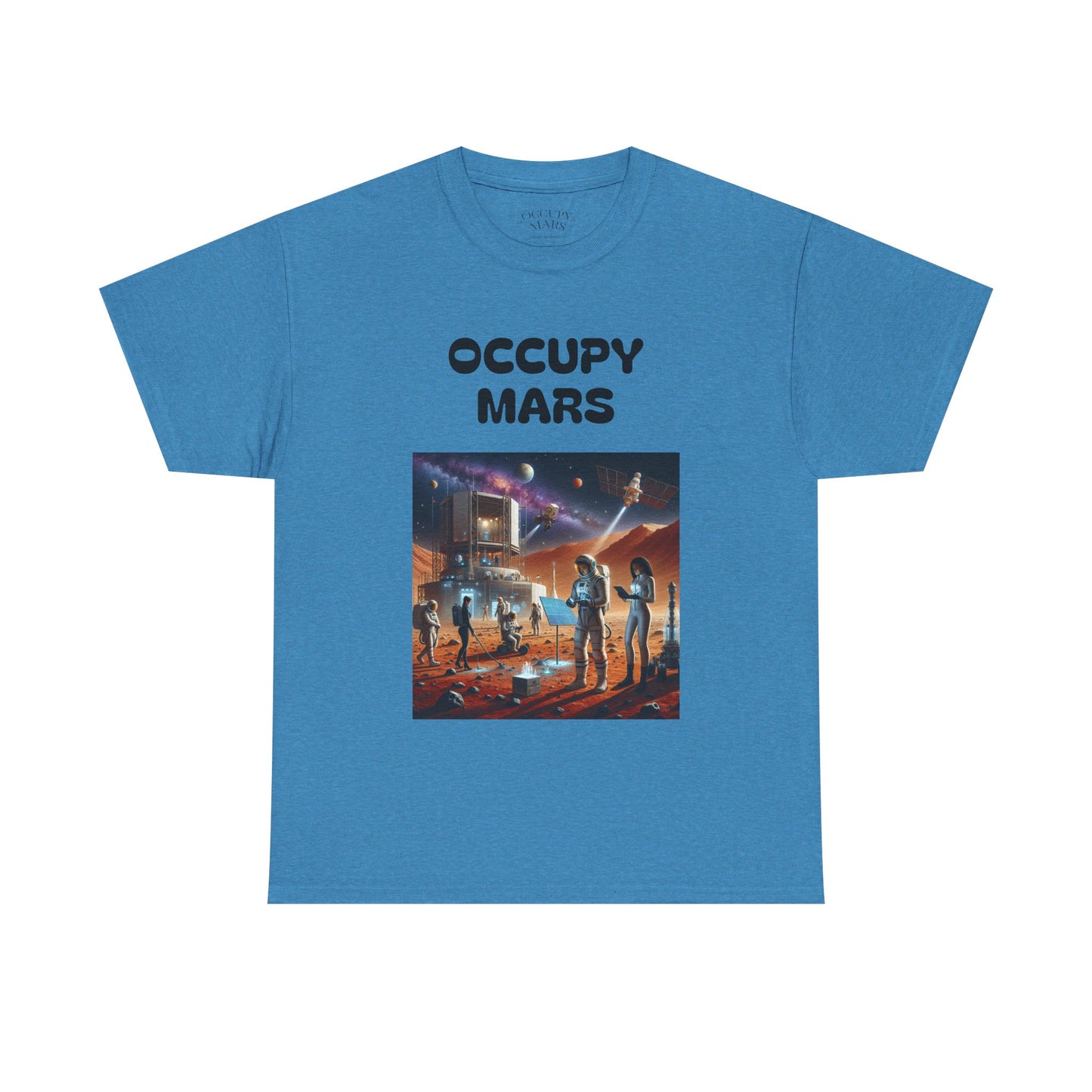 Unisex Graphic Occupy Mars Tee - Sci-Fi Shirt, Space Theme Apparel, Cool Casual Wear, Gift for Space Enthusiasts