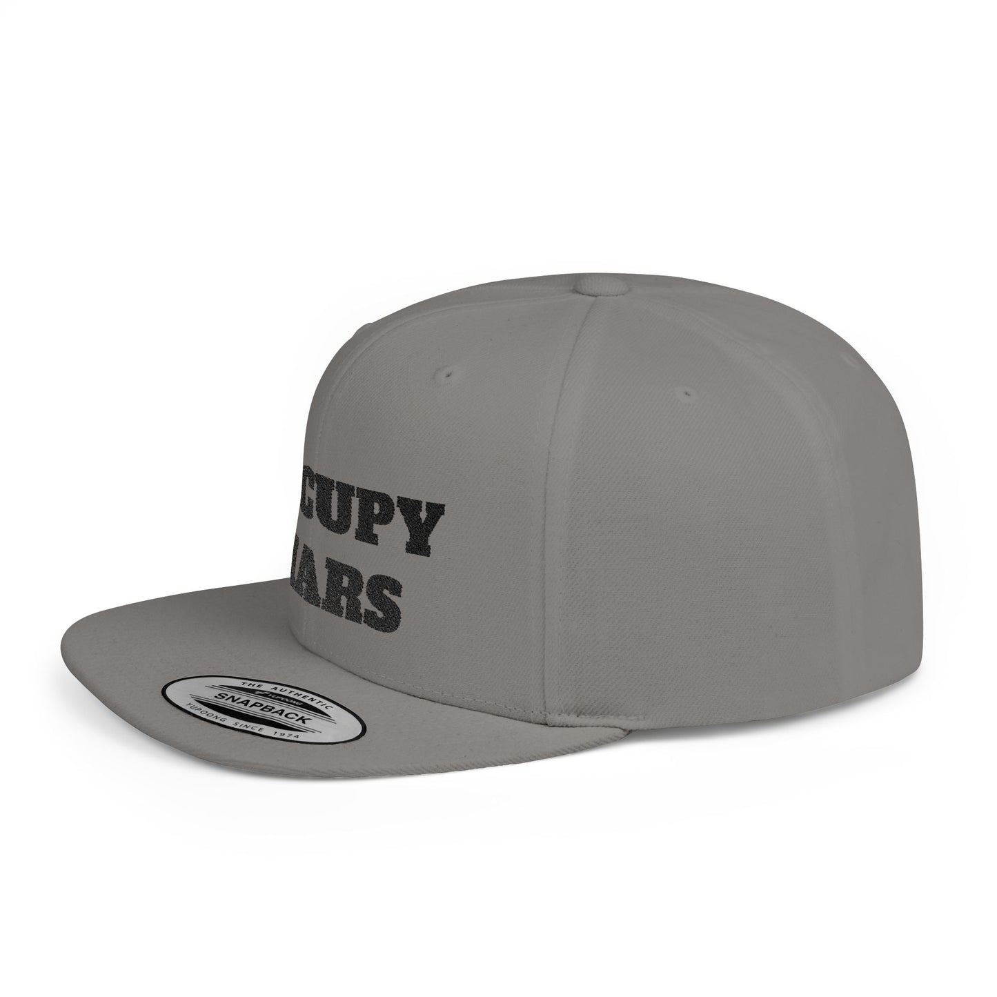 Occupy Mars Flat Bill Snapback | Space Themed Cap for Astronaut Enthusiasts, Trendy Unisex Hat, Gift for Science Lovers
