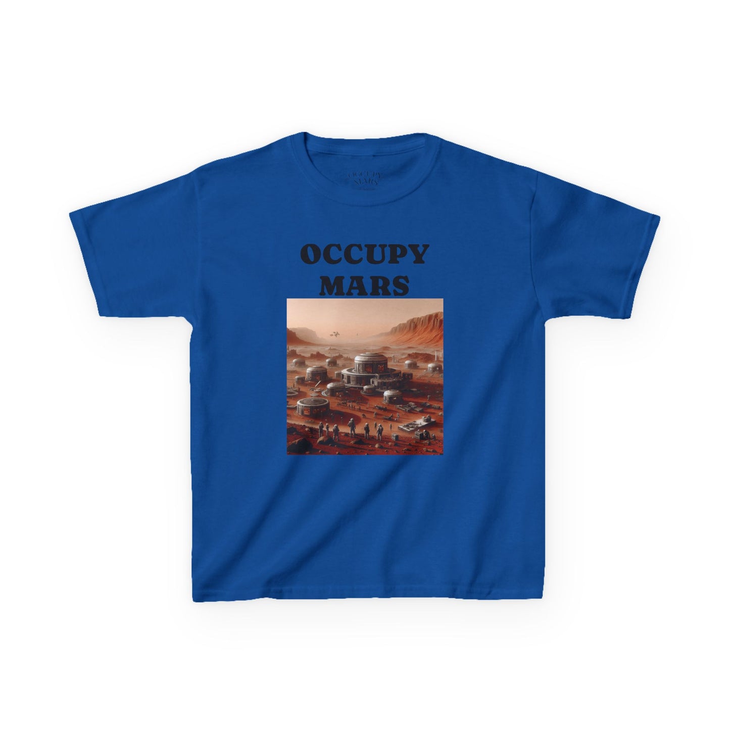 Kids' Graphic Tee - Occupy Mars | Fun Space Tee, Cute Gift for Kids, Science Lovers, Casual Wear, Birthday Gift, Educational Apparel