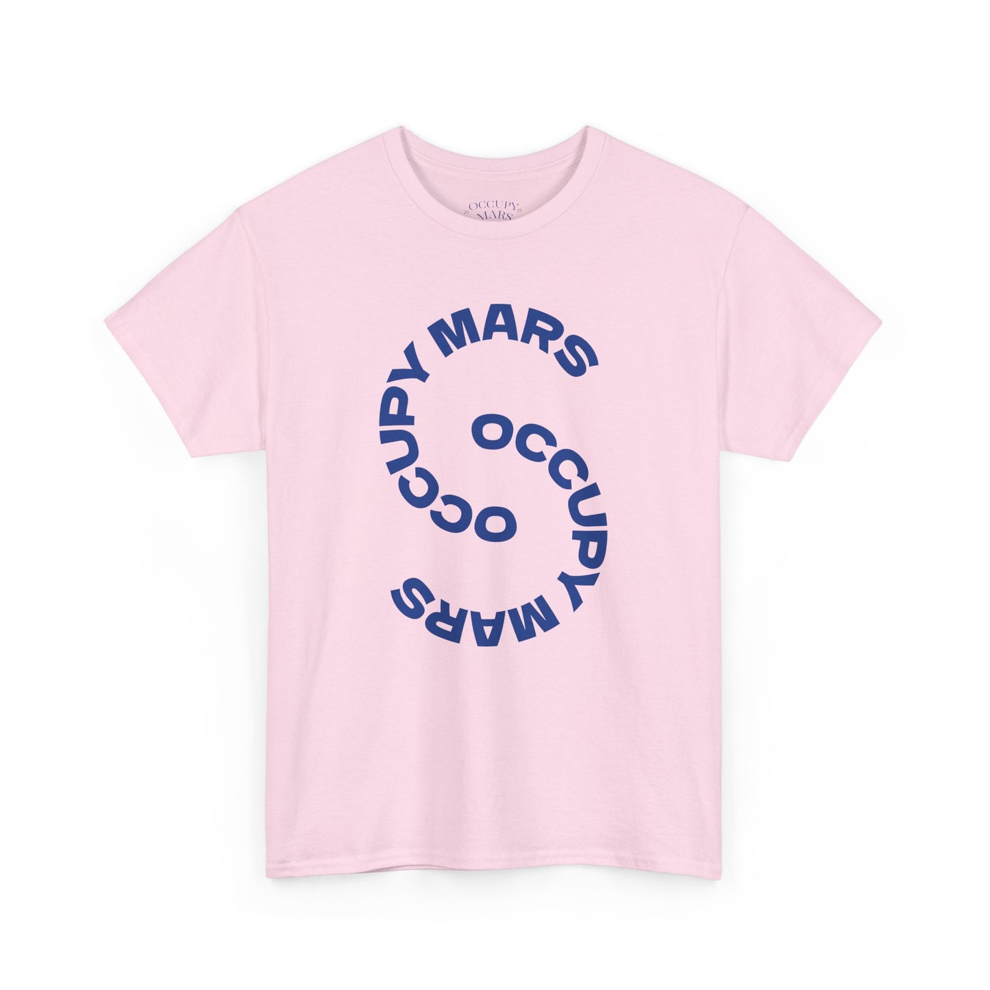 Occupy Mars Unisex Heavy Cotton Tee, Casual Statement Shirt, Gift for Space Lovers, Eco-Friendly Fashion, Fun Tee for Events