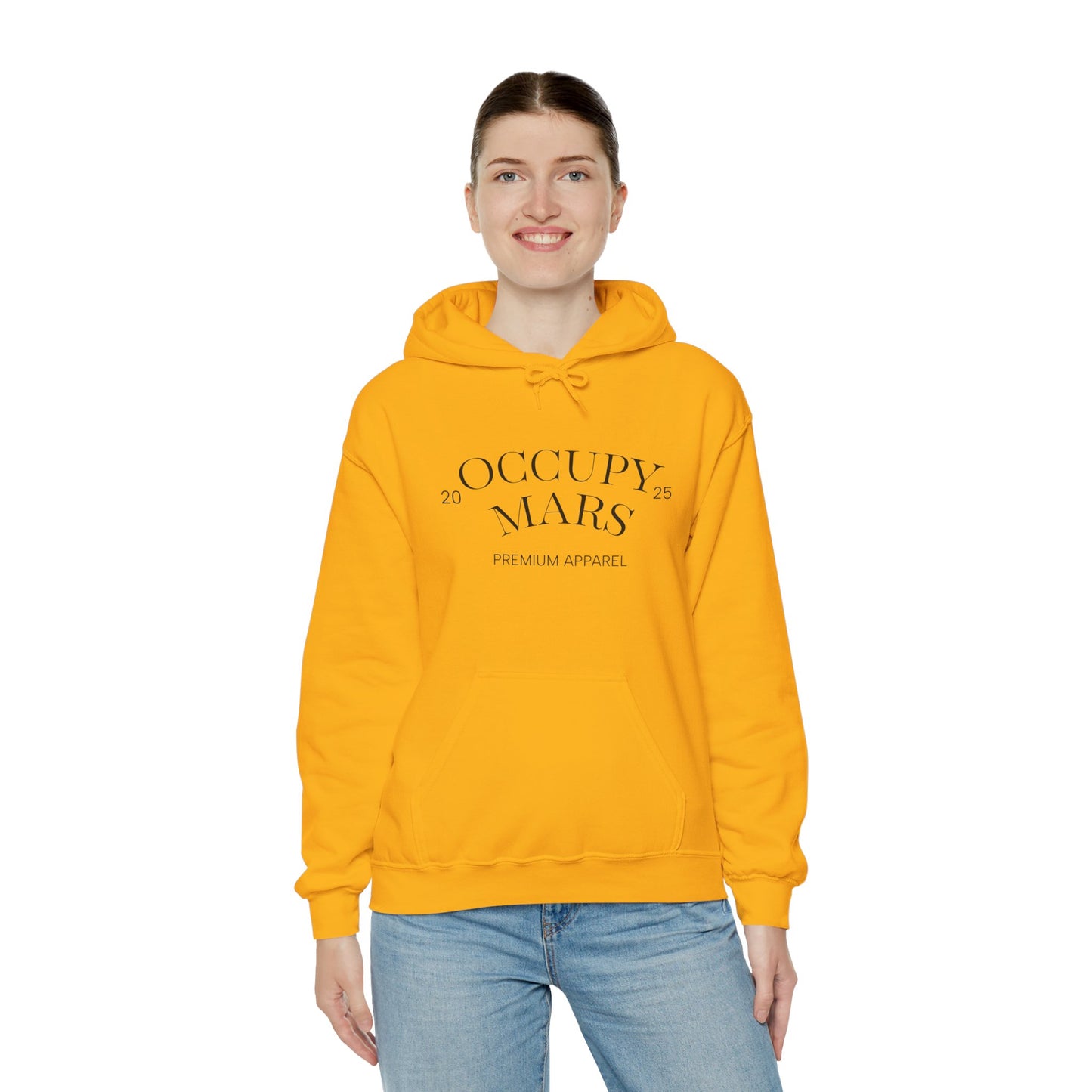 Hooded Occupy Mars Sweatshirt - Casual Comfort, Perfect for Everyday Wear, Gifts for Space Enthusiasts, Cozy Fashion