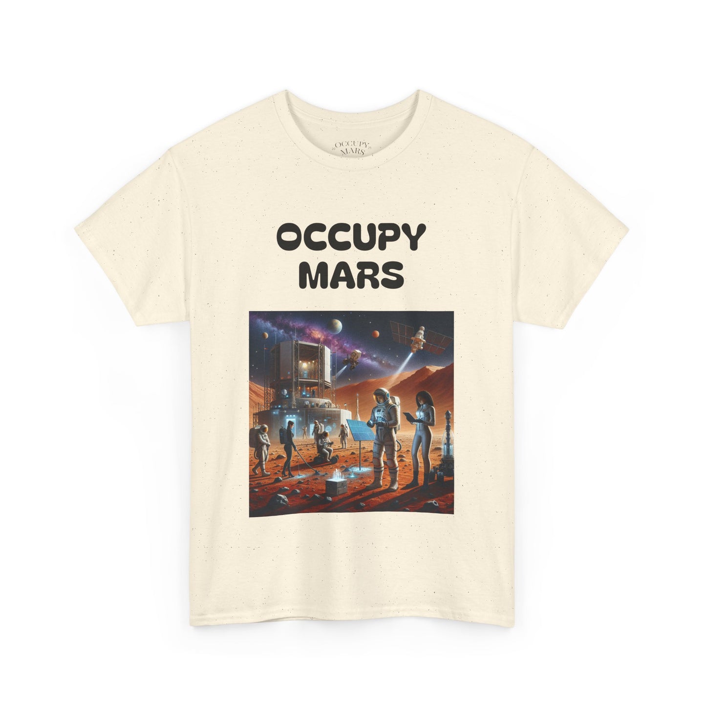 Unisex Graphic Occupy Mars Tee -  Sci-Fi Shirt, Space Theme Apparel, Cool Casual Wear, Gift for Space Enthusiasts