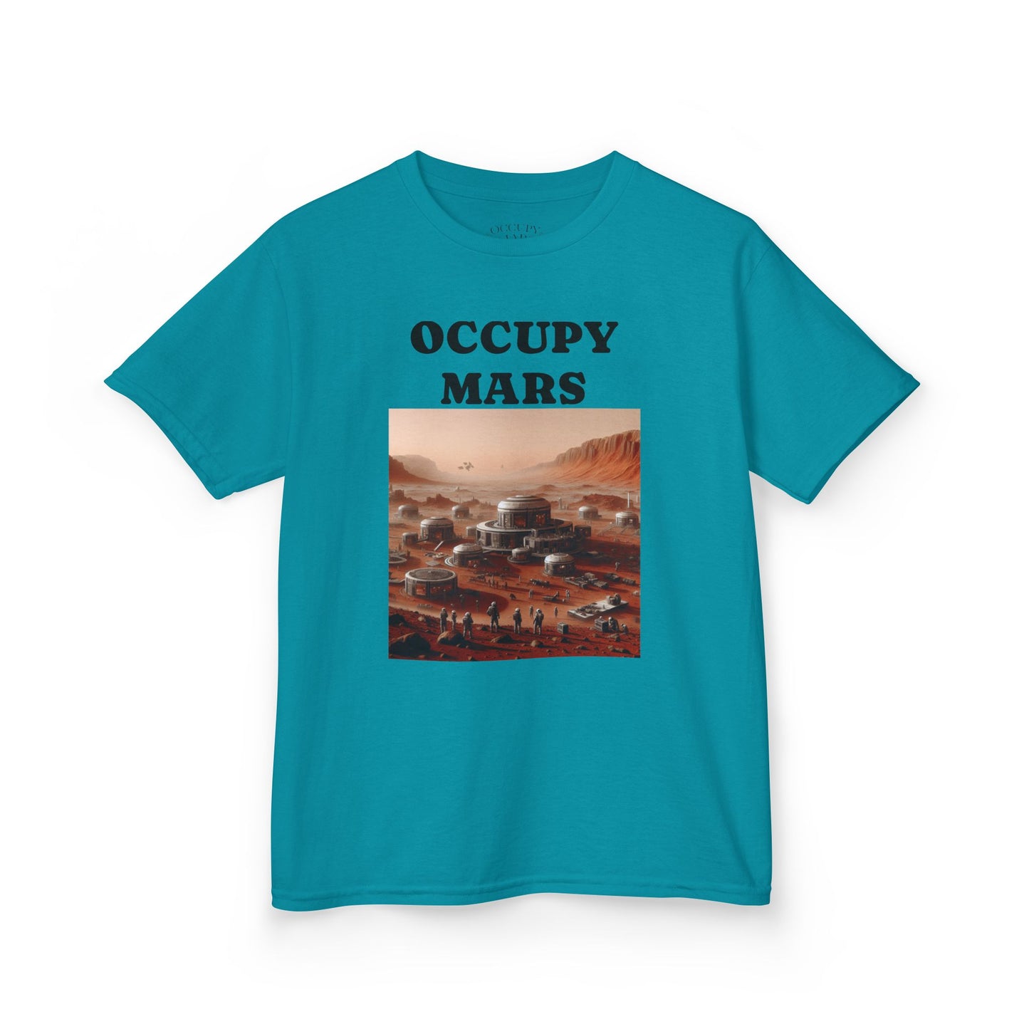 Kids' Graphic Tee - Occupy Mars | Fun Space Tee, Cute Gift for Kids, Science Lovers, Casual Wear, Birthday Gift, Educational Apparel