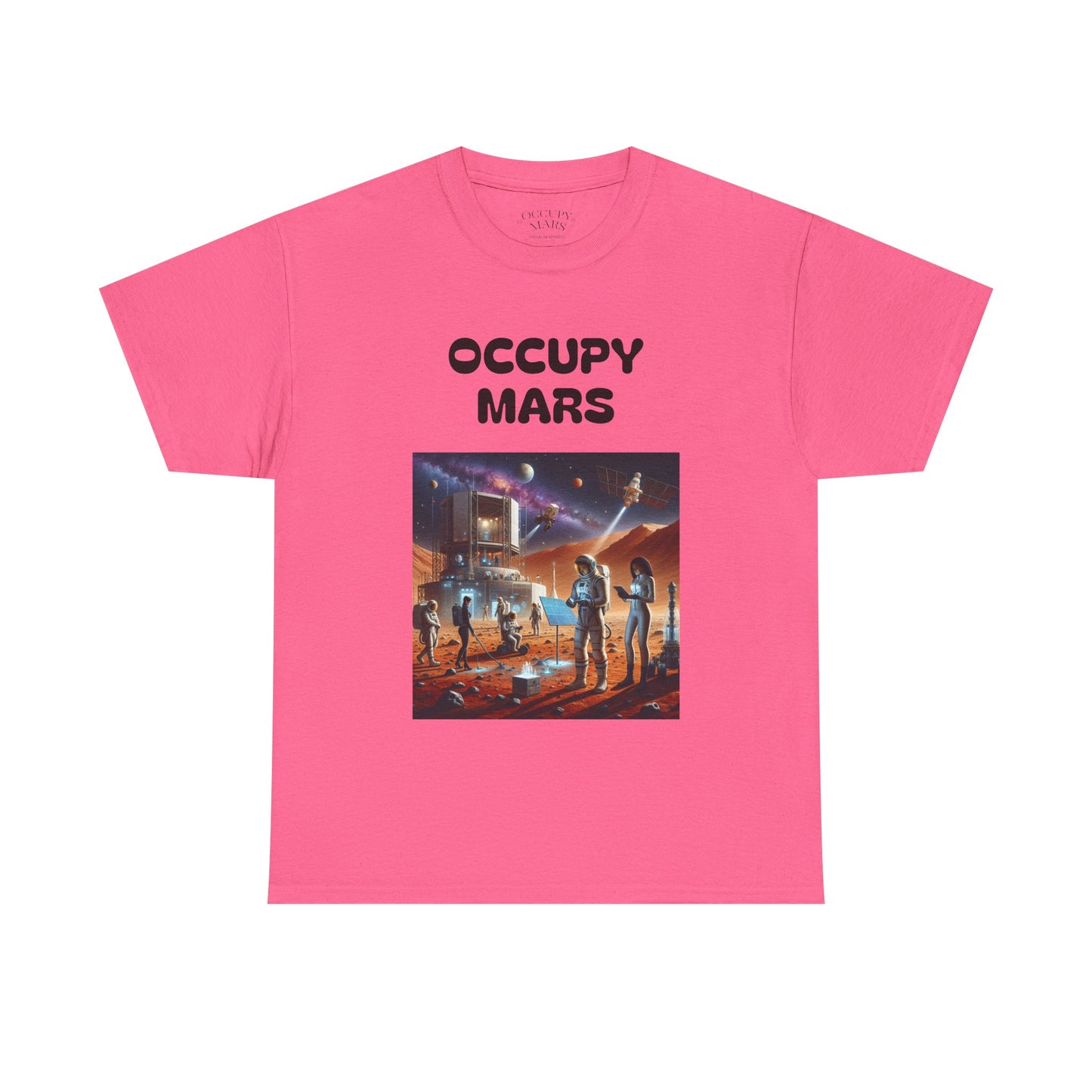 Unisex Graphic Occupy Mars Tee -  Sci-Fi Shirt, Space Theme Apparel, Cool Casual Wear, Gift for Space Enthusiasts