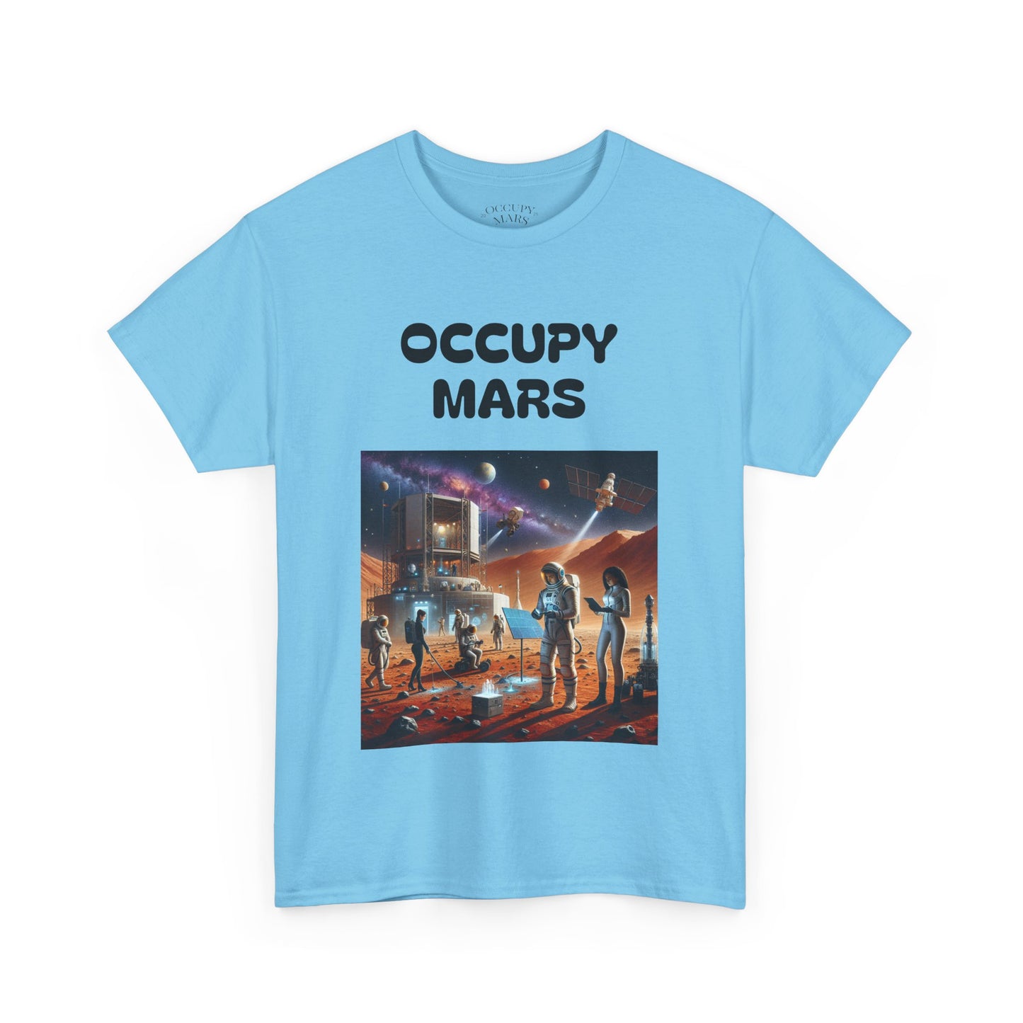 Unisex Graphic Occupy Mars Tee -  Sci-Fi Shirt, Space Theme Apparel, Cool Casual Wear, Gift for Space Enthusiasts
