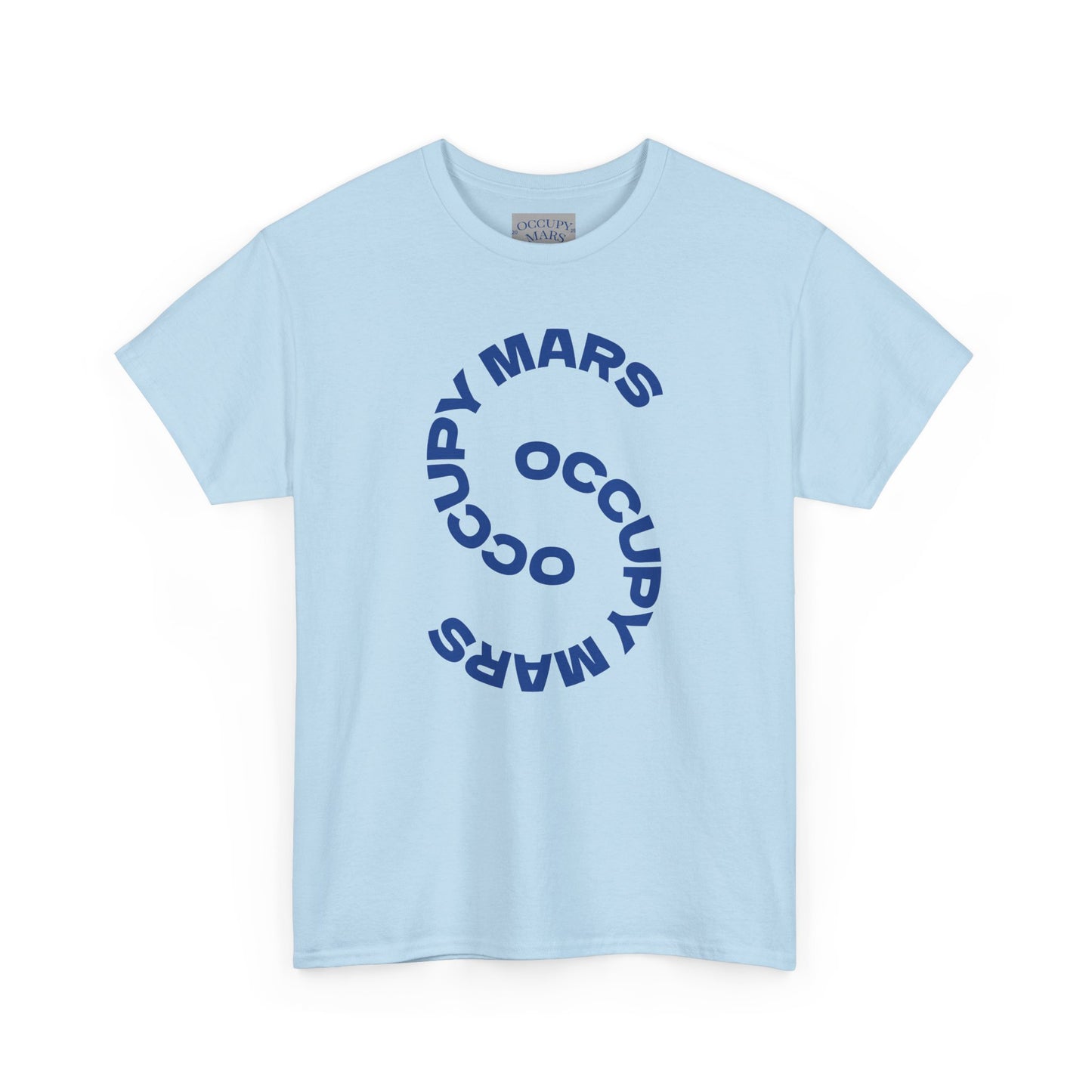 Unisex Heavy Cotton Occupy Mars Tee | Trendy Graphic Tee, Space T-Shirt, Casual Outfit, Gift for Science Lovers, Everyday Wear
