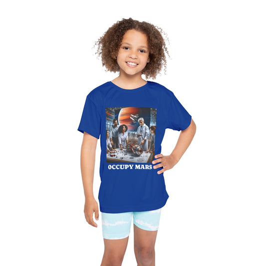 Kids Graphic Sports Occupy Mars Jersey, Perfect for Play, Birthdays, Space Lovers, Team Spirit, Fun Gift