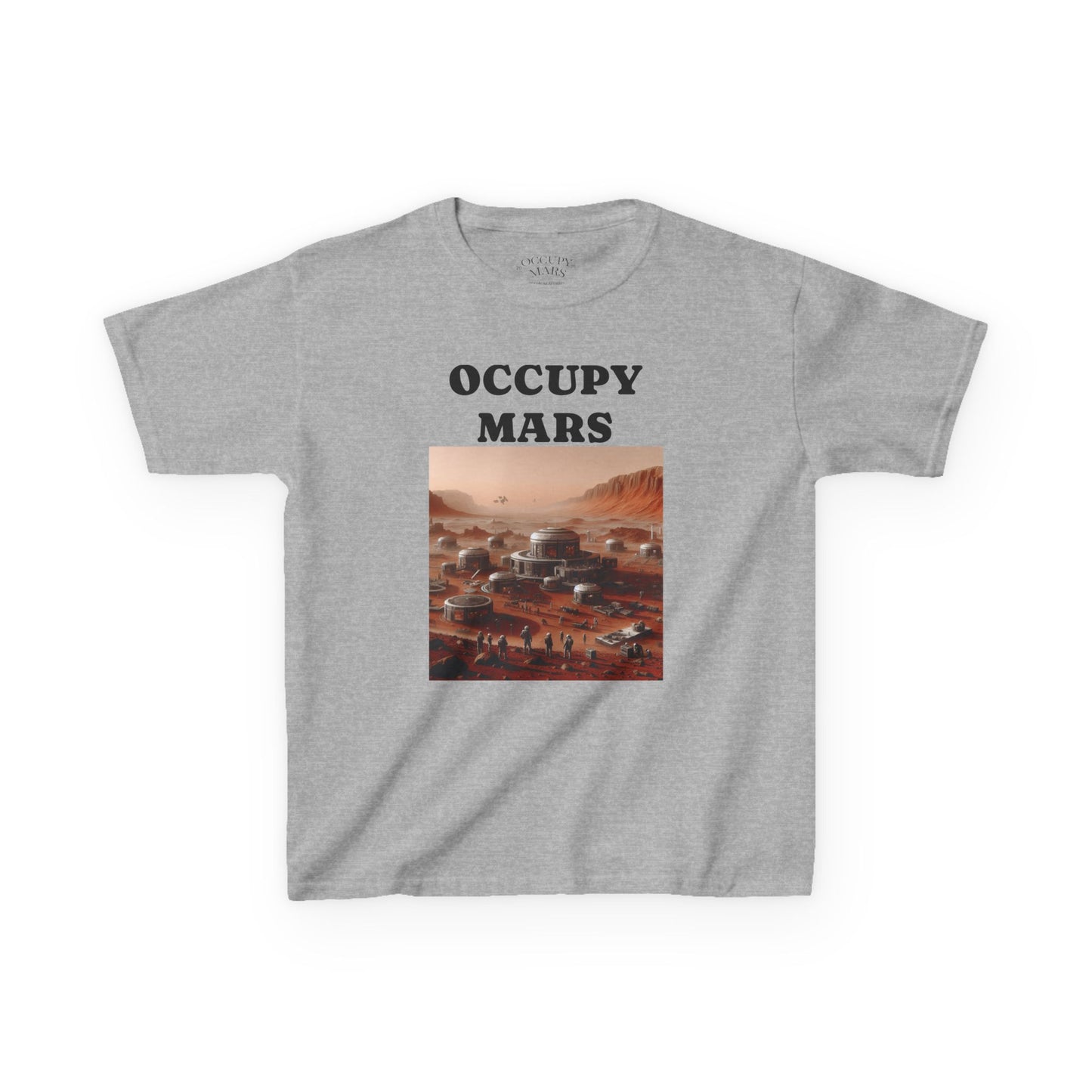 Kids' Graphic Tee - Occupy Mars | Fun Space Tee, Cute Gift for Kids, Science Lovers, Casual Wear, Birthday Gift, Educational Apparel