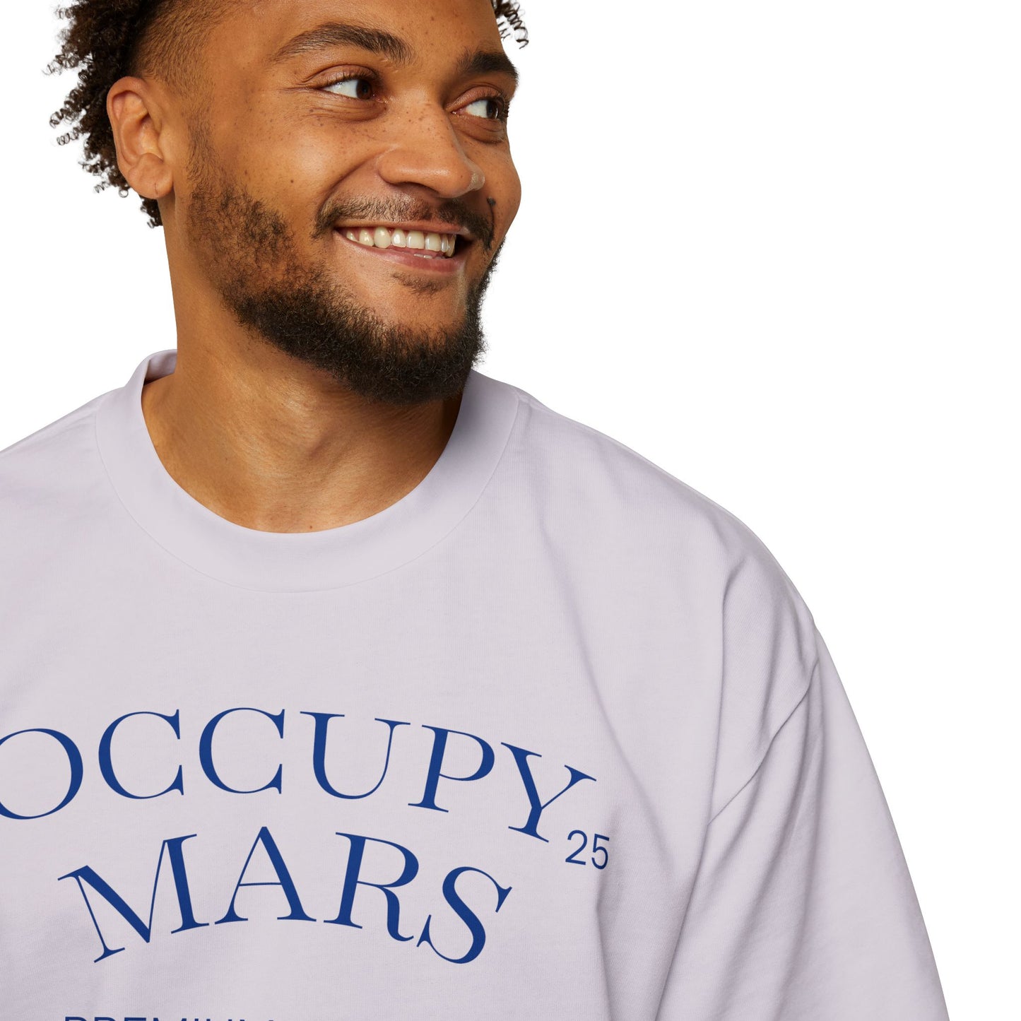 Men's Oversized Occupy Mars Tee - Space Graphic T-Shirt, Casual Streetwear, Gift for Space Enthusiasts, Summer Style, Festival Wear