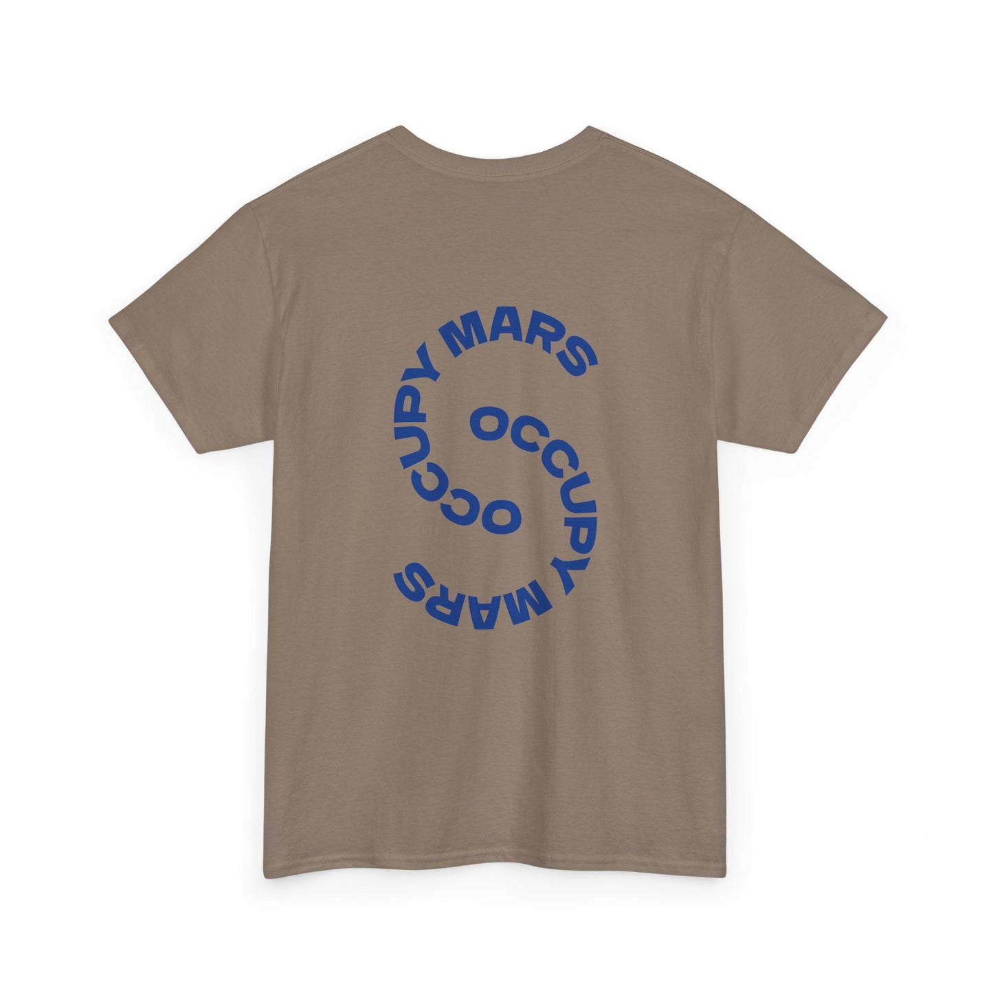 Unisex Heavy Cotton Occupy Mars Tee | Trendy Graphic Tee, Space T-Shirt, Casual Outfit, Gift for Science Lovers, Everyday Wear