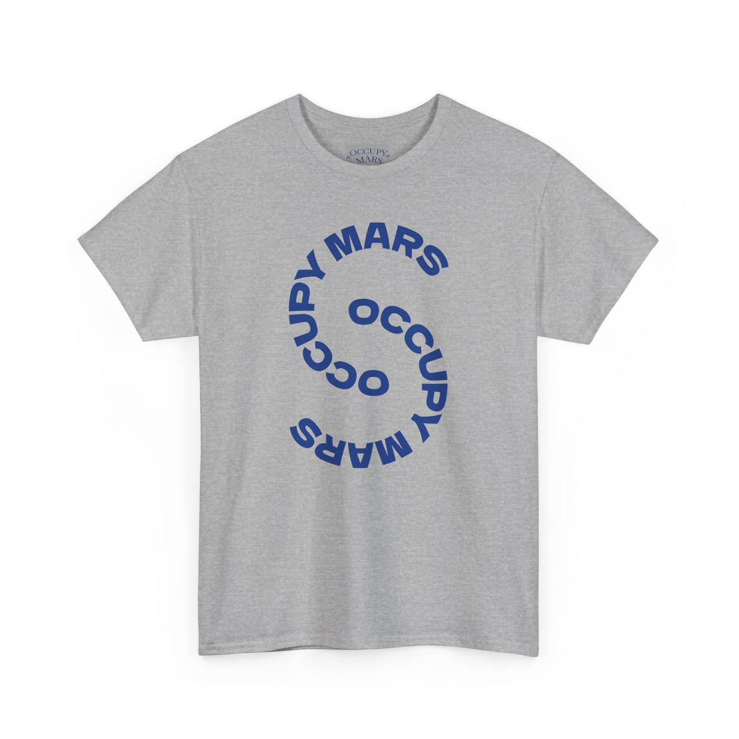 Unisex Heavy Cotton Occupy Mars Tee | Trendy Graphic Tee, Space T-Shirt, Casual Outfit, Gift for Science Lovers, Everyday Wear