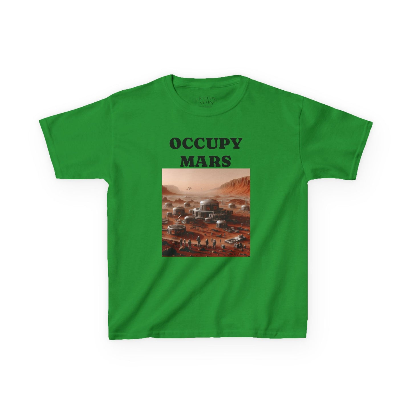 Kids' Graphic Tee - Occupy Mars | Fun Space Tee, Cute Gift for Kids, Science Lovers, Casual Wear, Birthday Gift, Educational Apparel
