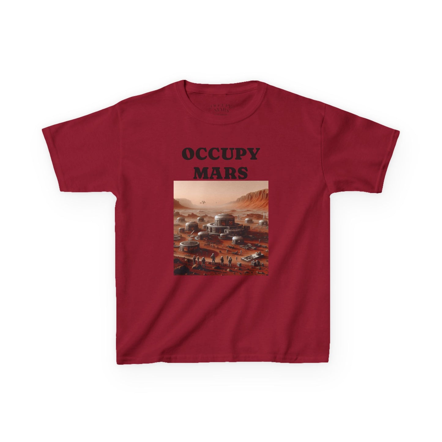 Kids' Graphic Tee - Occupy Mars | Fun Space Tee, Cute Gift for Kids, Science Lovers, Casual Wear, Birthday Gift, Educational Apparel