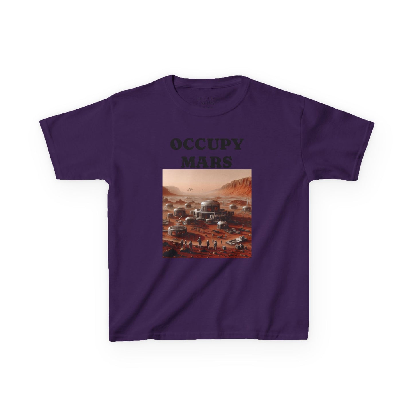 Kids' Graphic Tee - Occupy Mars | Fun Space Tee, Cute Gift for Kids, Science Lovers, Casual Wear, Birthday Gift, Educational Apparel