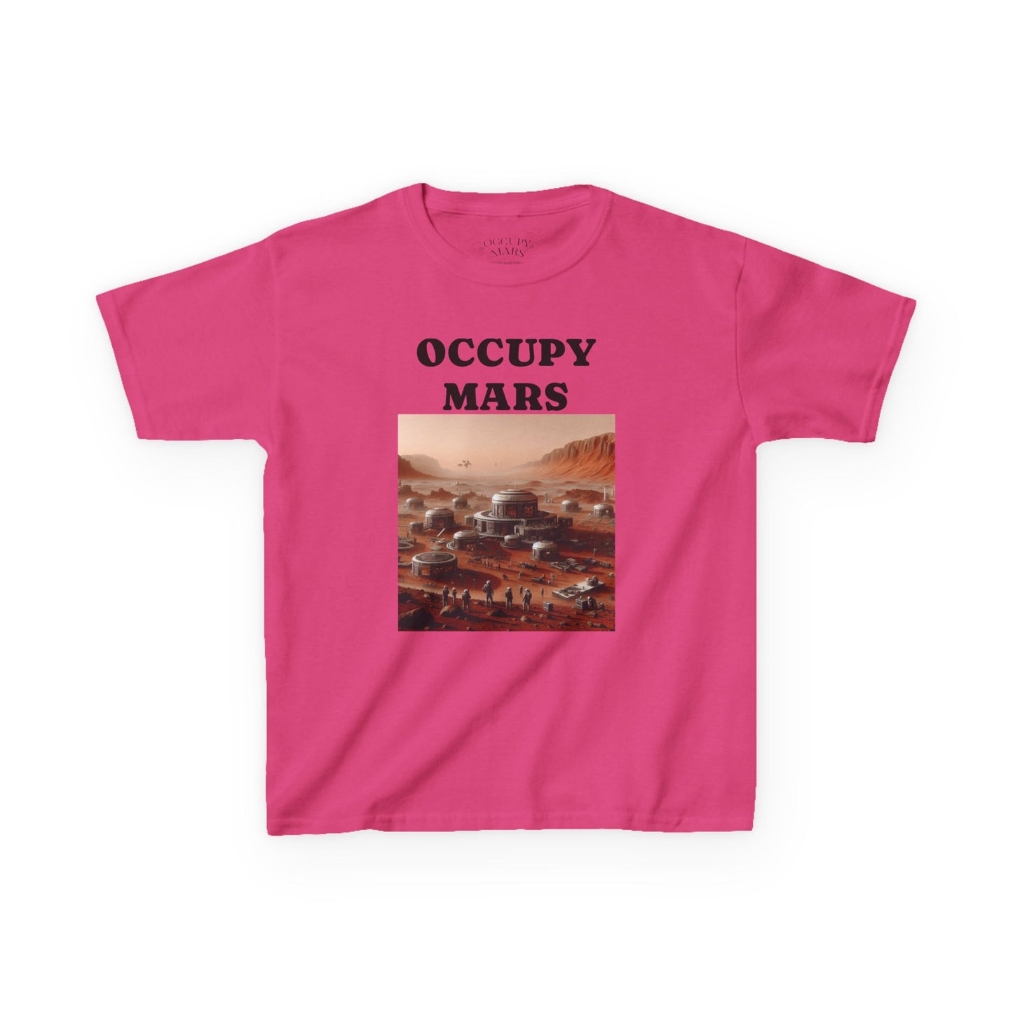 Kids' Graphic Tee - Occupy Mars | Fun Space Tee, Cute Gift for Kids, Science Lovers, Casual Wear, Birthday Gift, Educational Apparel