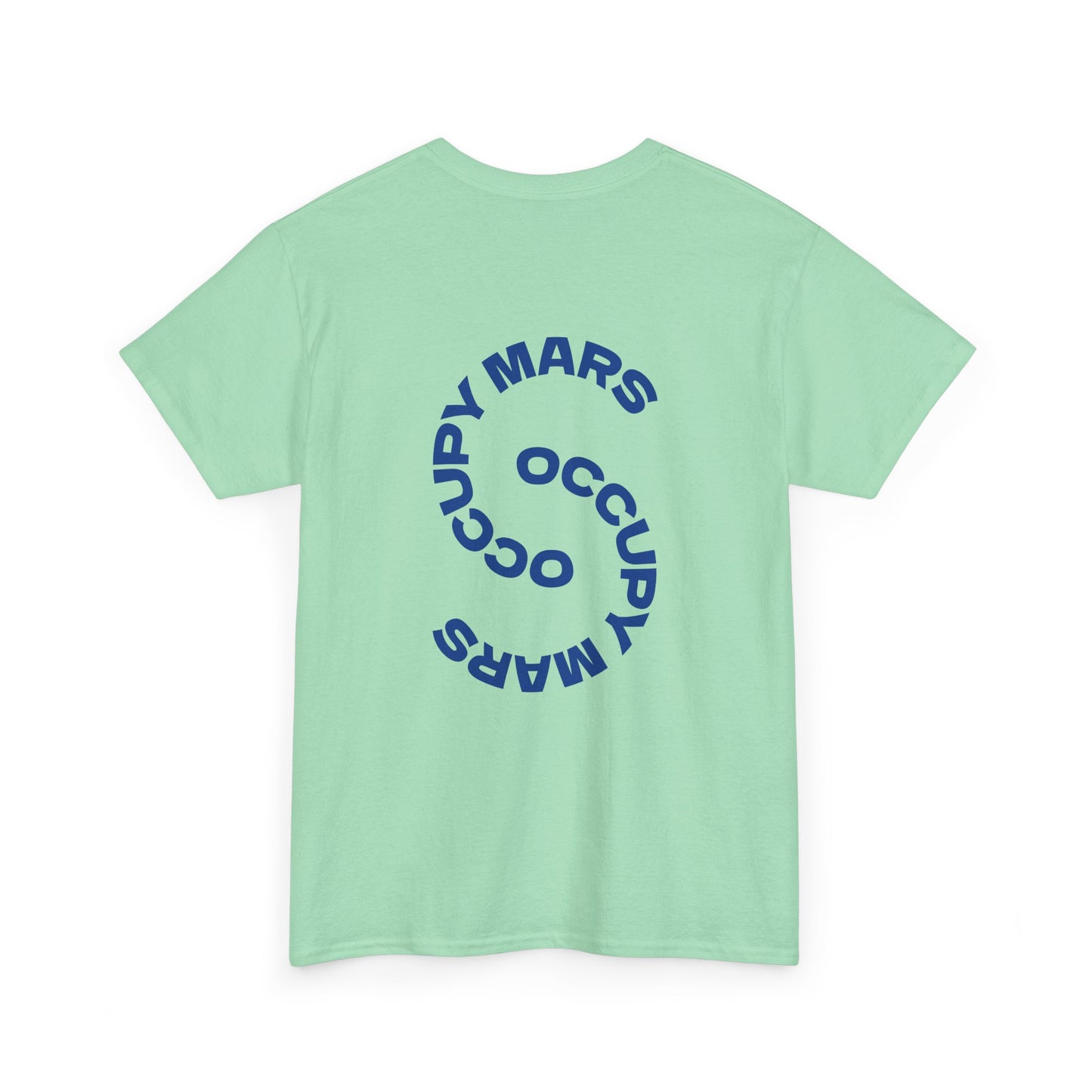 Unisex Heavy Cotton Occupy Mars Tee | Trendy Graphic Tee, Space T-Shirt, Casual Outfit, Gift for Science Lovers, Everyday Wear