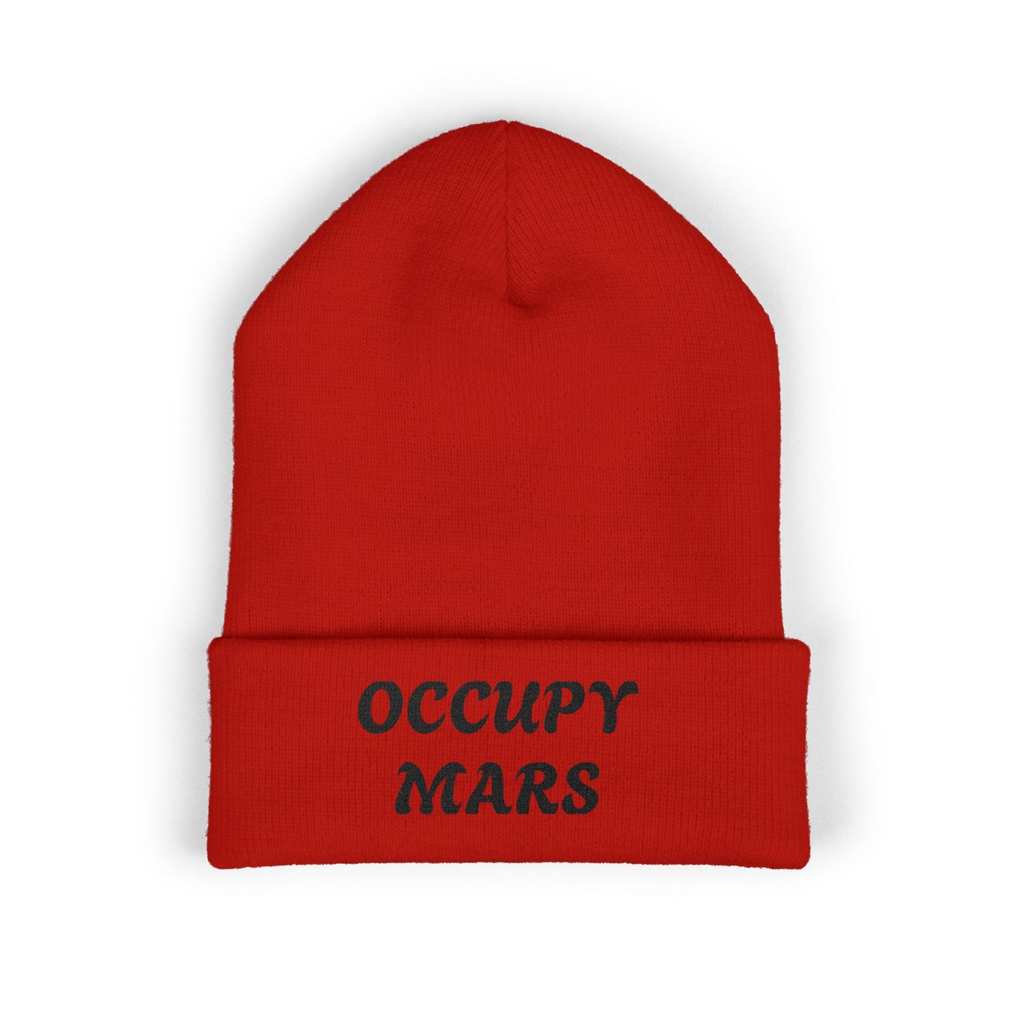 Classic Cuffed OCCUPY MARS Beanie | OCCUPY MARS | Stylish Winter Hat, Trendy Beanie for Space Lovers, Gift for Astronaut Enthusiasts, Unisex Warm [...]