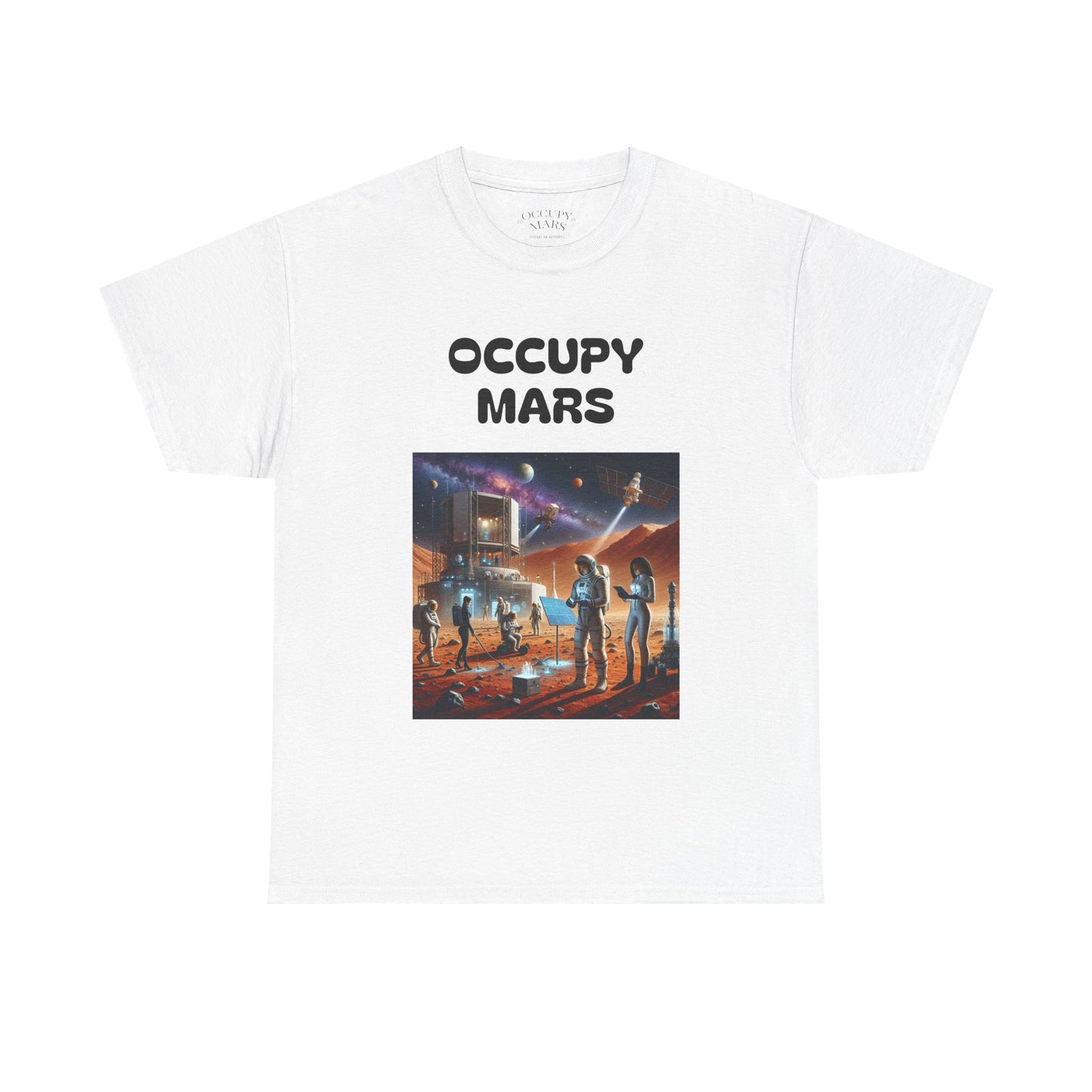 Unisex Graphic Occupy Mars Tee -  Sci-Fi Shirt, Space Theme Apparel, Cool Casual Wear, Gift for Space Enthusiasts