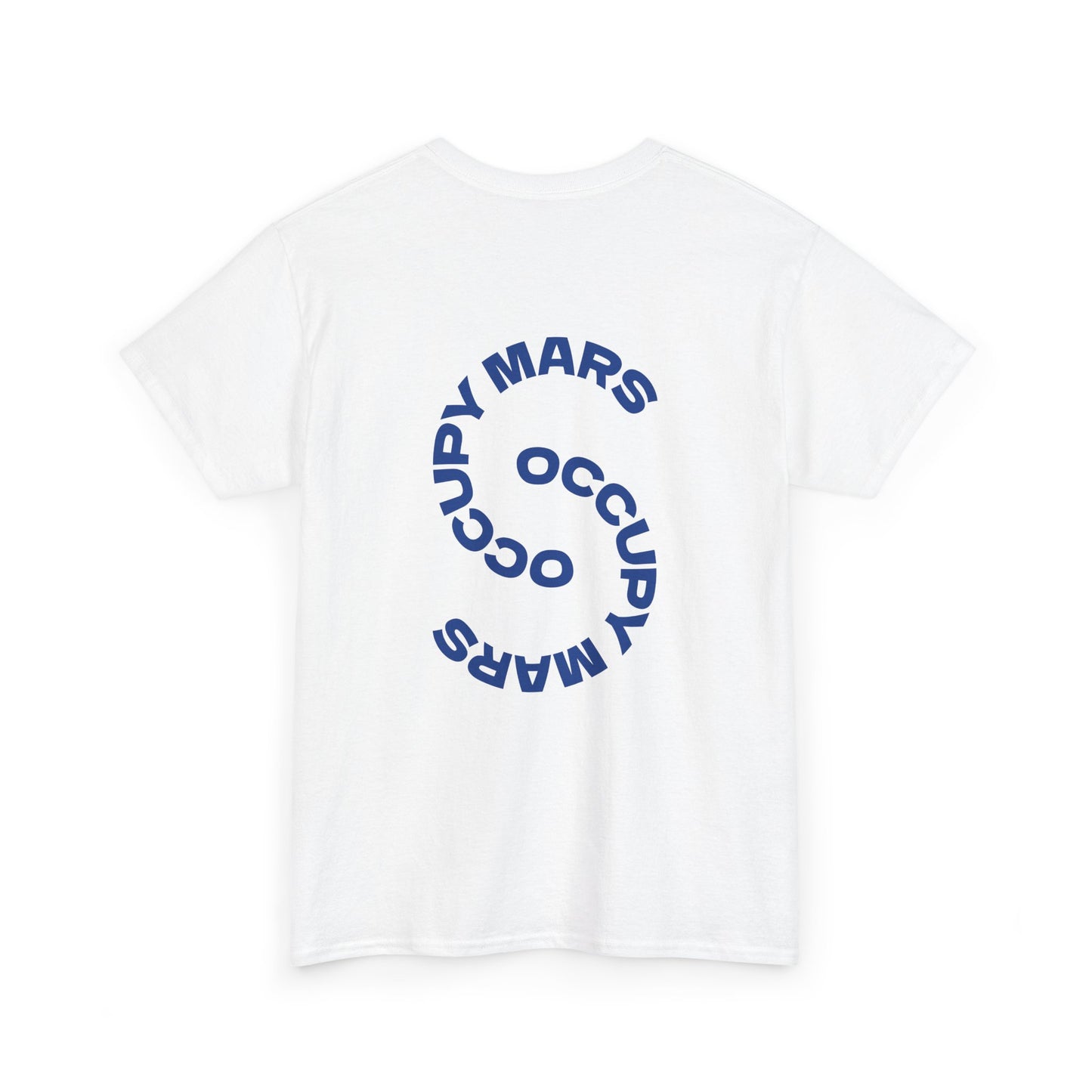Unisex Heavy Cotton Occupy Mars Tee | Trendy Graphic Tee, Space T-Shirt, Casual Outfit, Gift for Science Lovers, Everyday Wear