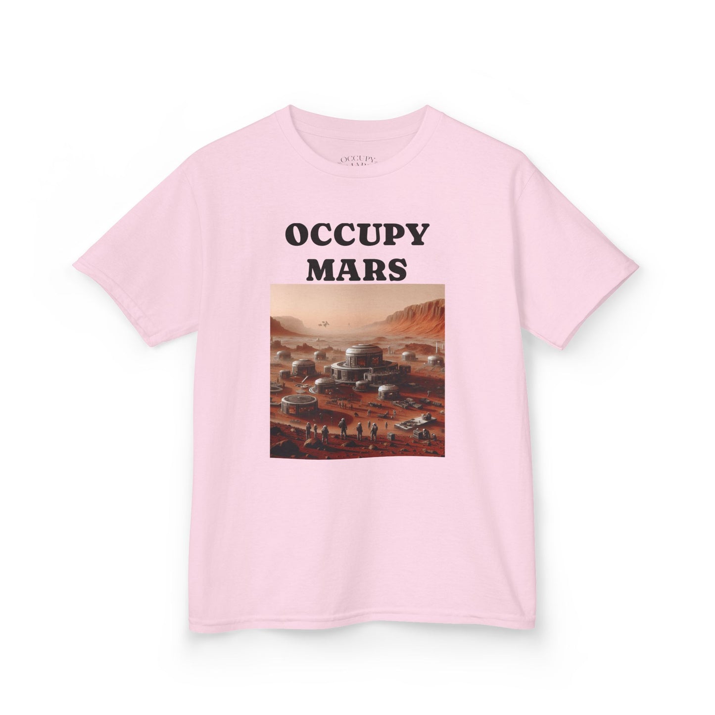 Kids' Graphic Tee - Occupy Mars | Fun Space Tee, Cute Gift for Kids, Science Lovers, Casual Wear, Birthday Gift, Educational Apparel