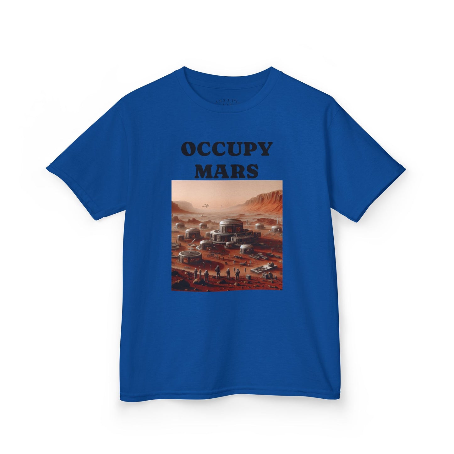 Kids' Graphic Tee - Occupy Mars | Fun Space Tee, Cute Gift for Kids, Science Lovers, Casual Wear, Birthday Gift, Educational Apparel