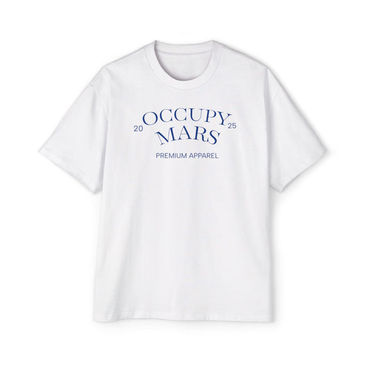 Men's Oversized Occupy Mars Tee - Space Graphic T-Shirt, Casual Streetwear, Gift for Space Enthusiasts, Summer Style, Festival Wear