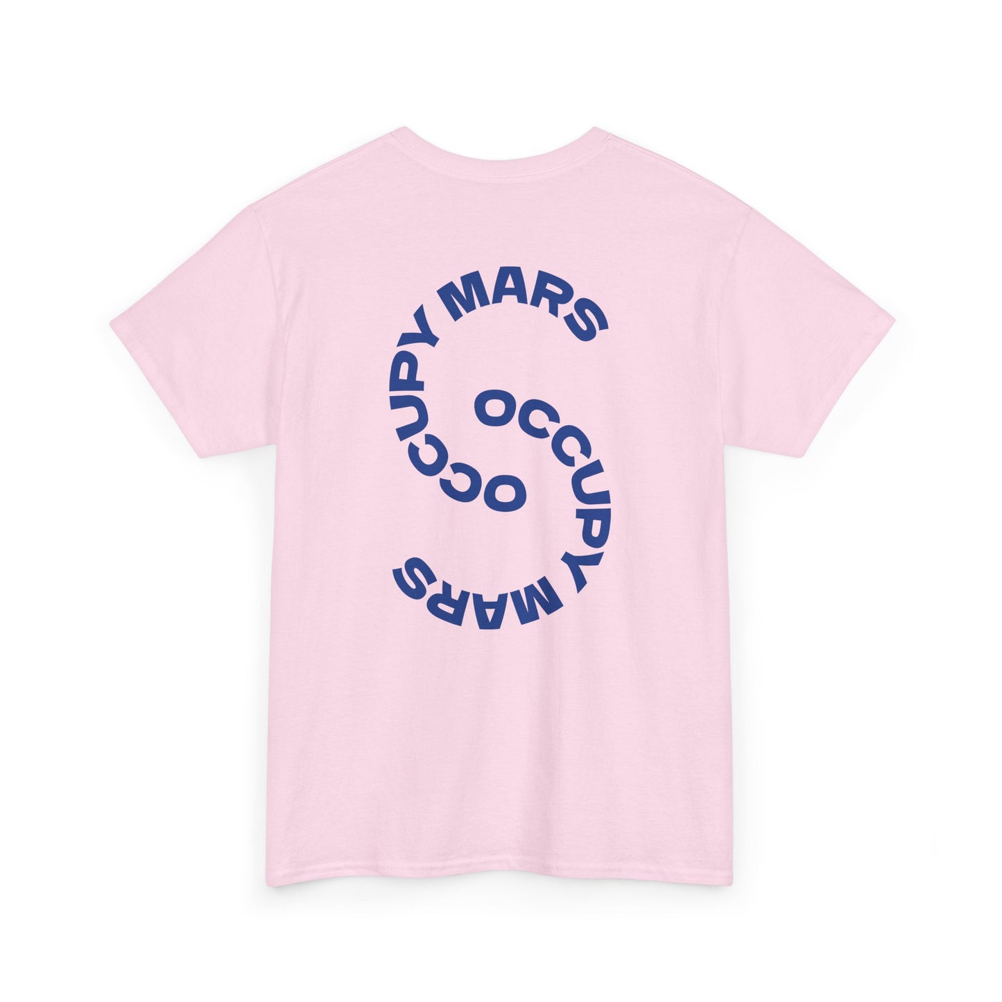 Occupy Mars Unisex Heavy Cotton Tee, Casual Statement Shirt, Gift for Space Lovers, Eco-Friendly Fashion, Fun Tee for Events