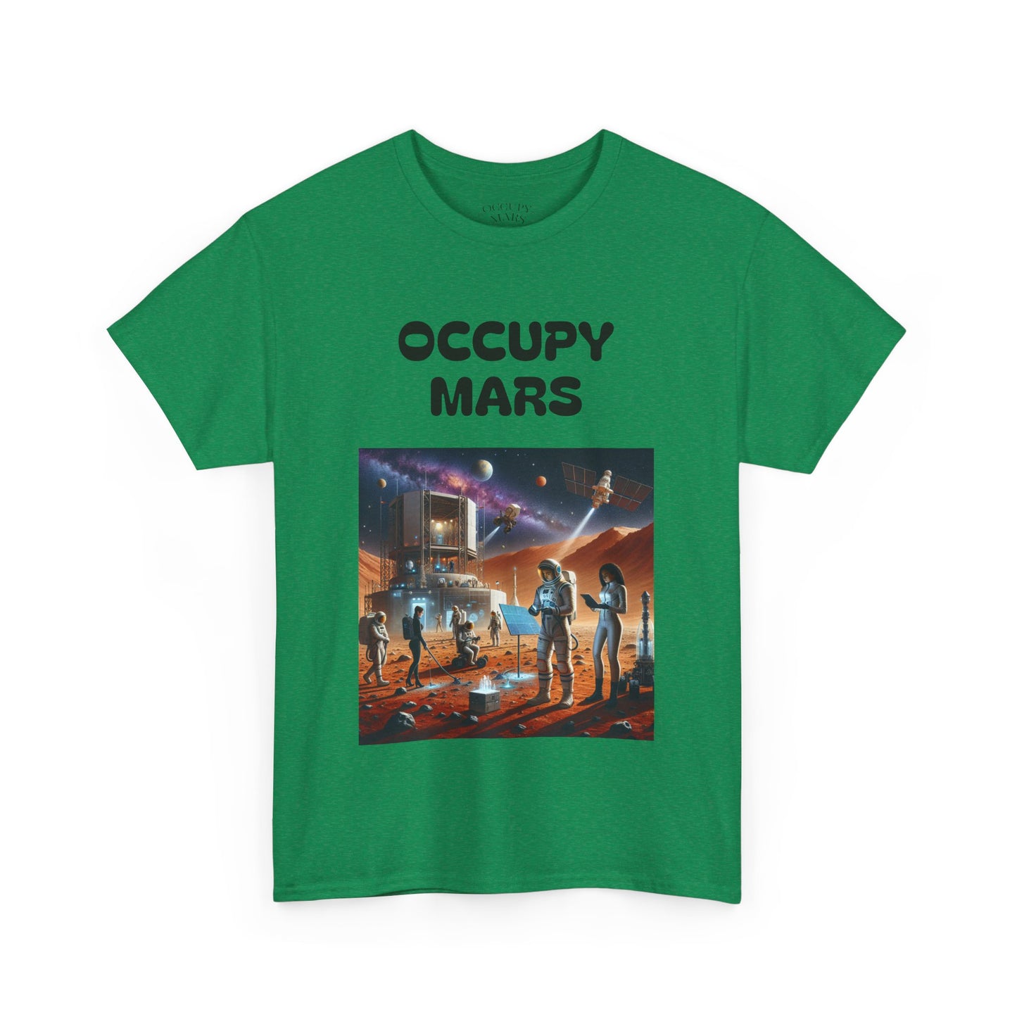Unisex Graphic Occupy Mars Tee -  Sci-Fi Shirt, Space Theme Apparel, Cool Casual Wear, Gift for Space Enthusiasts