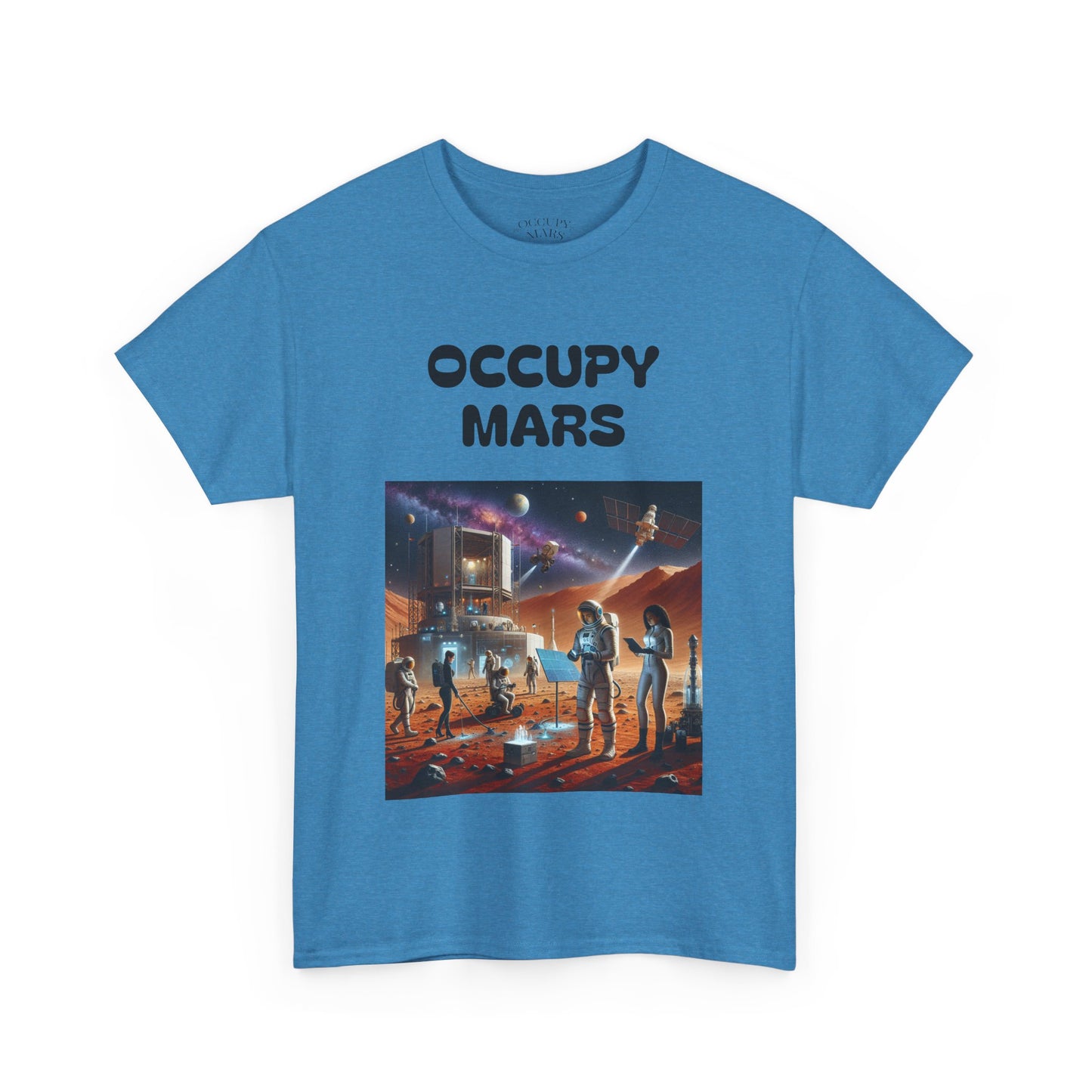 Unisex Graphic Occupy Mars Tee -  Sci-Fi Shirt, Space Theme Apparel, Cool Casual Wear, Gift for Space Enthusiasts