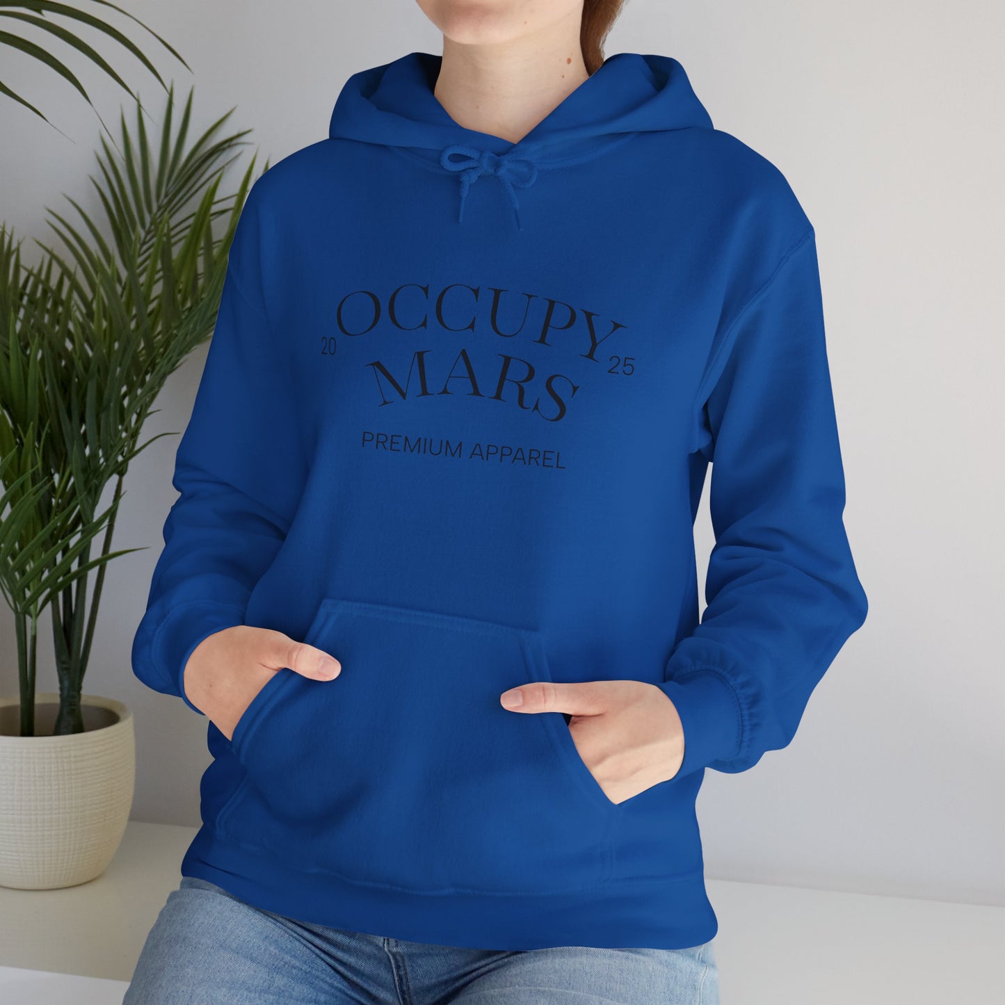 Hooded Occupy Mars Sweatshirt - Casual Comfort, Perfect for Everyday Wear, Gifts for Space Enthusiasts, Cozy Fashion