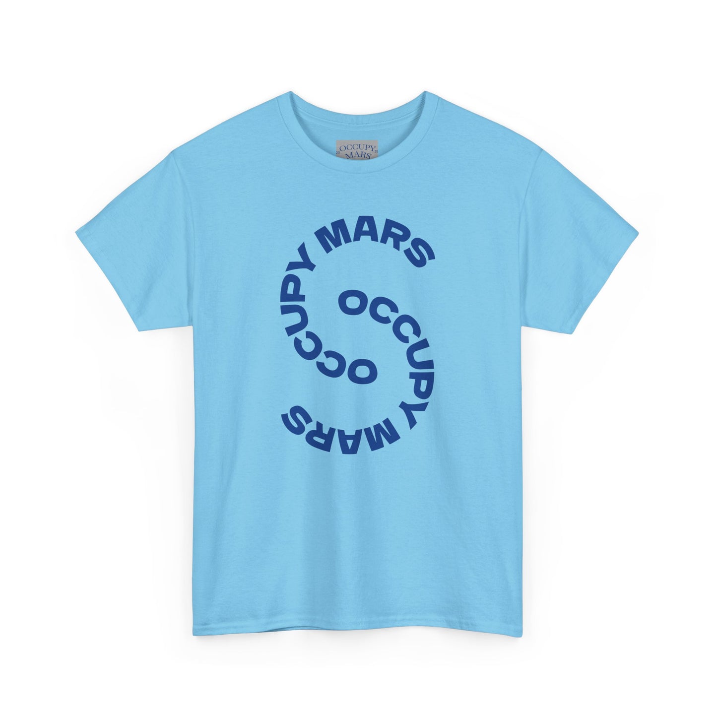 Unisex Heavy Cotton Occupy Mars Tee | Trendy Graphic Tee, Space T-Shirt, Casual Outfit, Gift for Science Lovers, Everyday Wear