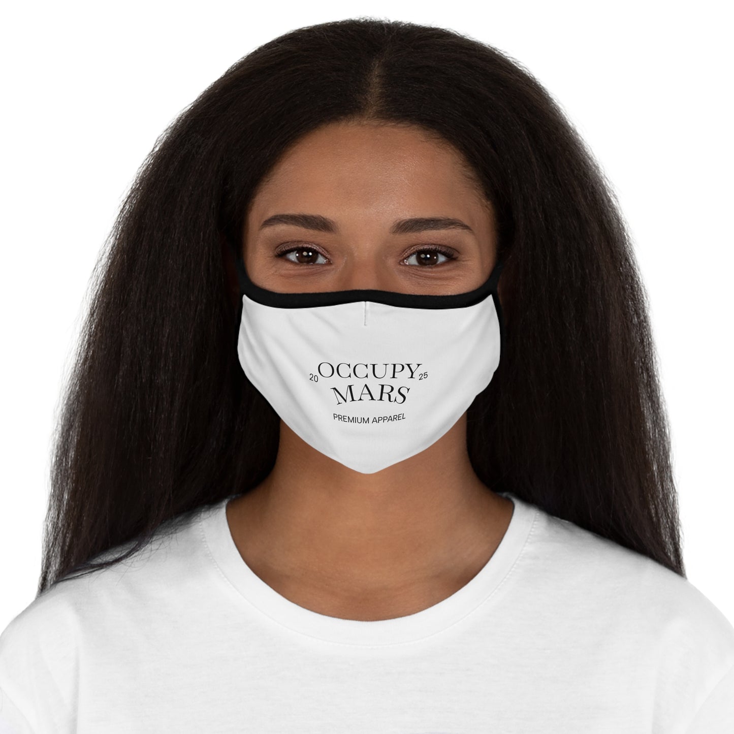 Trendy Fitted  "Occupy Mars"  Face Mask - Graphic, Stylish Protection, Unisex Fashion, Gift for Space Lovers, Everyday Wear