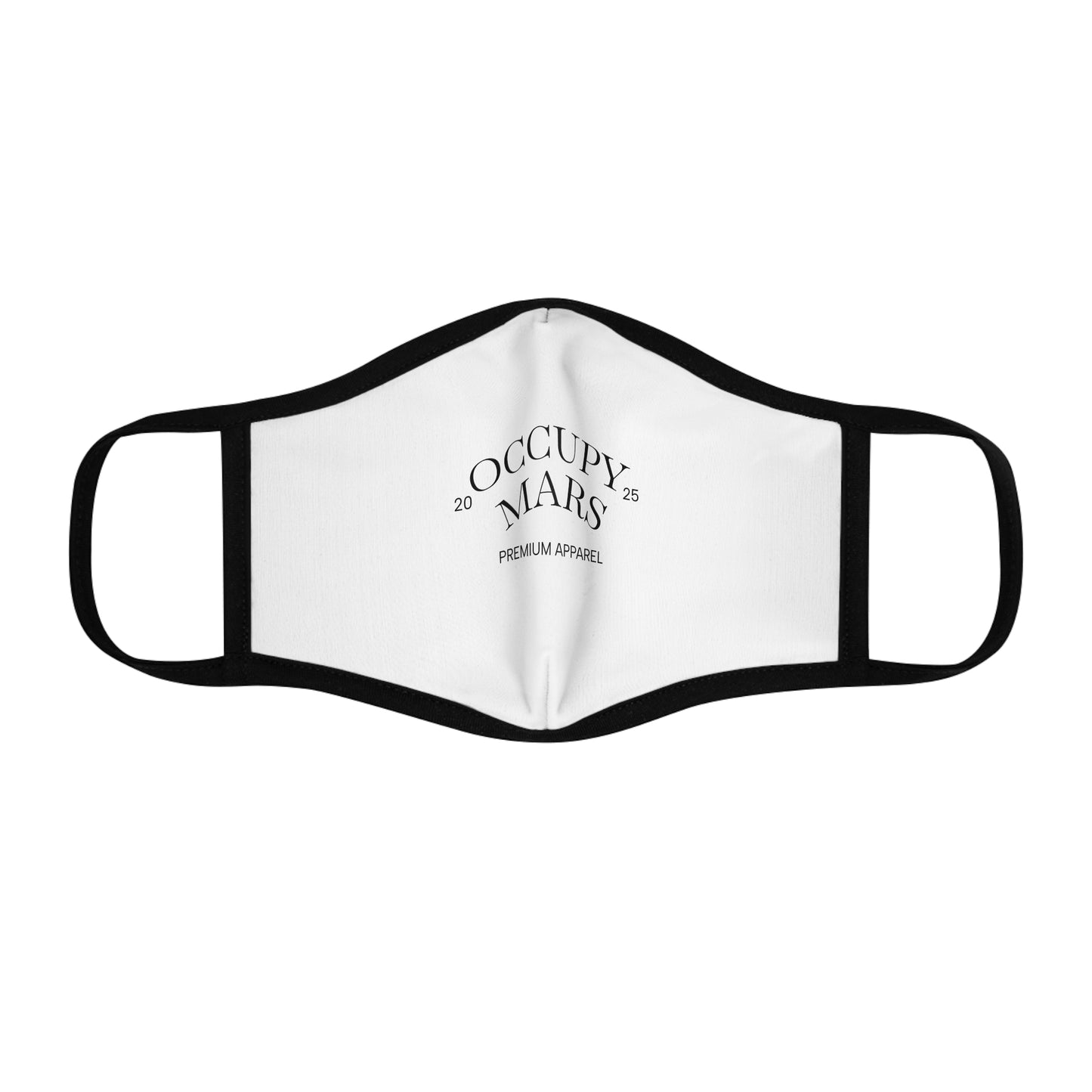 Trendy Fitted  "Occupy Mars"  Face Mask - Graphic, Stylish Protection, Unisex Fashion, Gift for Space Lovers, Everyday Wear