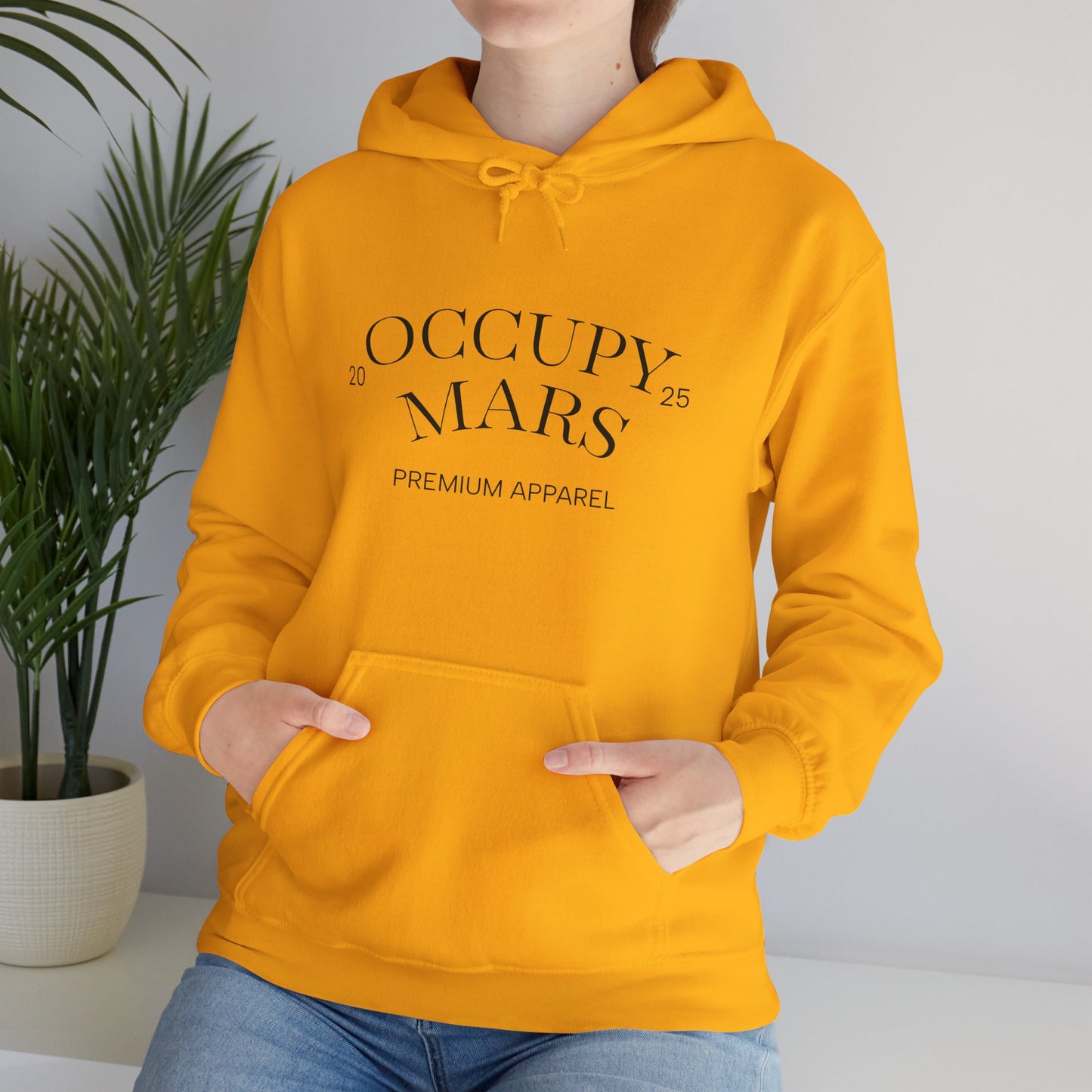 Hooded Occupy Mars Sweatshirt - Casual Comfort, Perfect for Everyday Wear, Gifts for Space Enthusiasts, Cozy Fashion