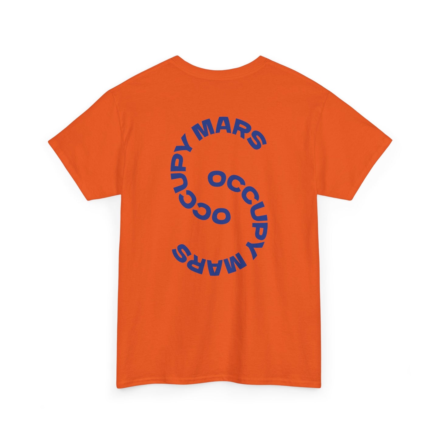 Occupy Mars Unisex Heavy Cotton Tee, Casual Statement Shirt, Gift for Space Lovers, Eco-Friendly Fashion, Fun Tee for Events