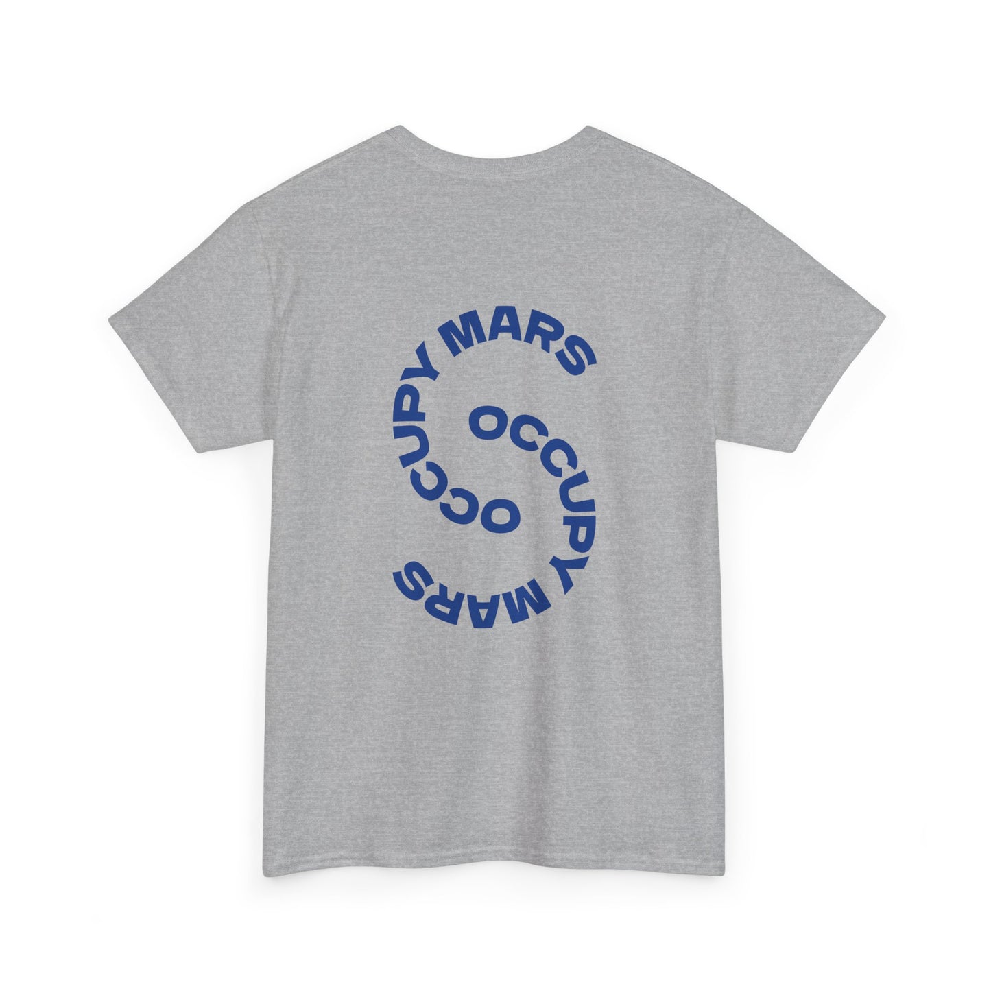 Unisex Heavy Cotton Occupy Mars Tee | Trendy Graphic Tee, Space T-Shirt, Casual Outfit, Gift for Science Lovers, Everyday Wear