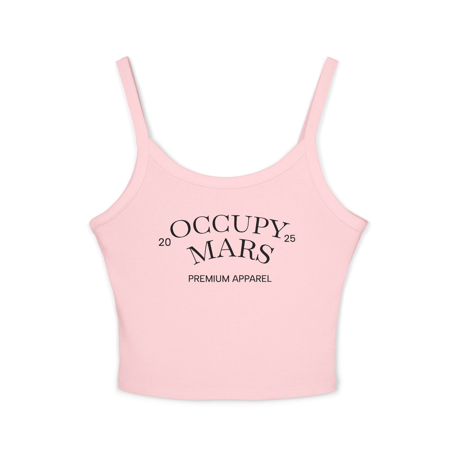 Spaghetti Strap Occupy Mars Tank Top, Trendy Crop Top, Summer Fashion, Space Lover Gift, Casual Wear, Festival Outfit