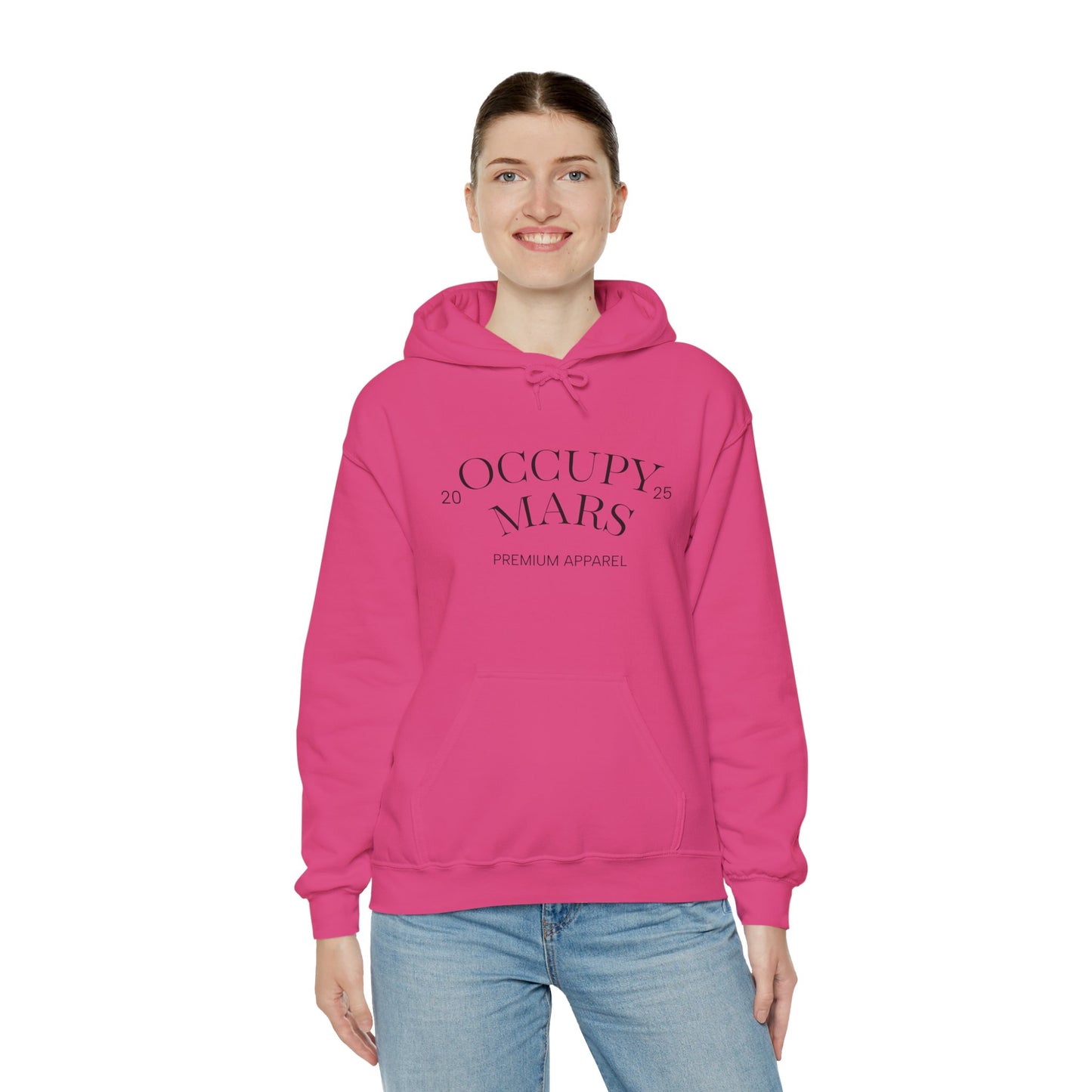 Hooded Occupy Mars Sweatshirt - Casual Comfort, Perfect for Everyday Wear, Gifts for Space Enthusiasts, Cozy Fashion