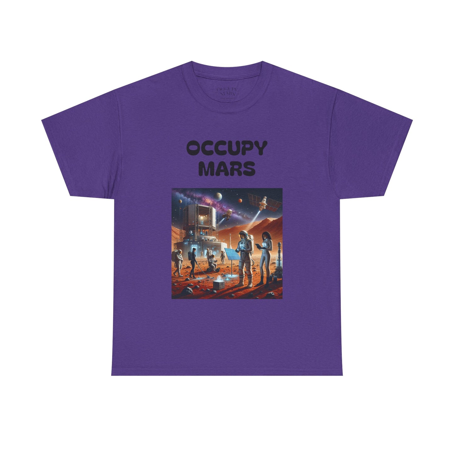 Unisex Graphic Occupy Mars Tee -  Sci-Fi Shirt, Space Theme Apparel, Cool Casual Wear, Gift for Space Enthusiasts
