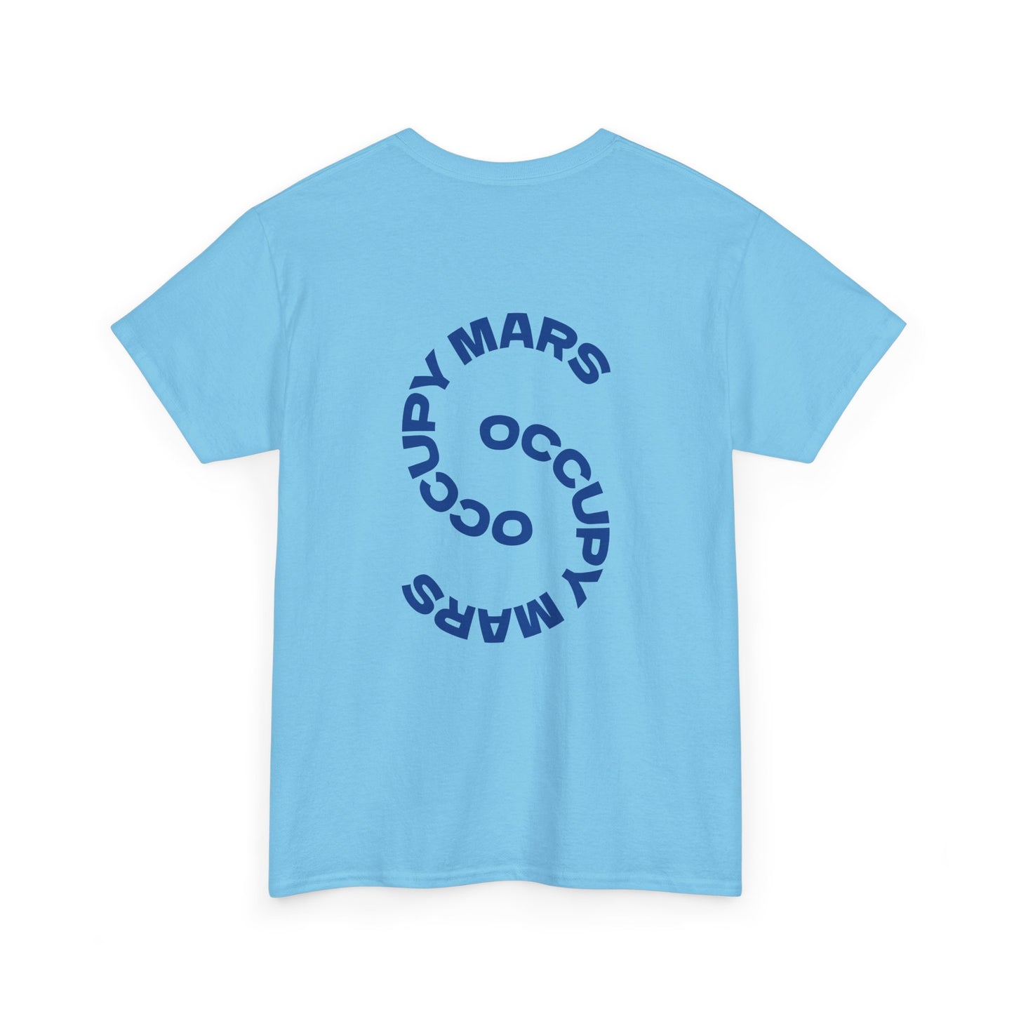 Unisex Heavy Cotton Occupy Mars Tee | Trendy Graphic Tee, Space T-Shirt, Casual Outfit, Gift for Science Lovers, Everyday Wear