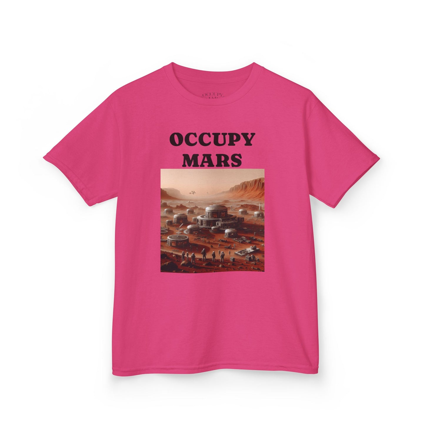Kids' Graphic Tee - Occupy Mars | Fun Space Tee, Cute Gift for Kids, Science Lovers, Casual Wear, Birthday Gift, Educational Apparel