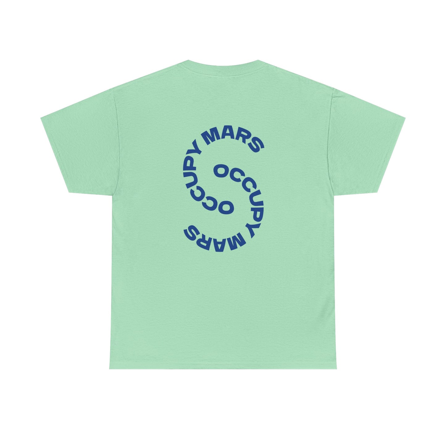 Unisex Heavy Cotton Occupy Mars Tee | Trendy Graphic Tee, Space T-Shirt, Casual Outfit, Gift for Science Lovers, Everyday Wear