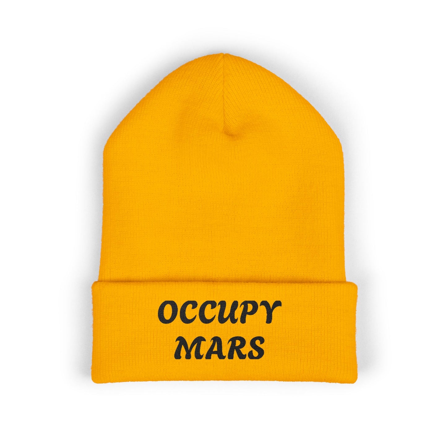 Classic Cuffed OCCUPY MARS Beanie | OCCUPY MARS | Stylish Winter Hat, Trendy Beanie for Space Lovers, Gift for Astronaut Enthusiasts, Unisex Warm [...]