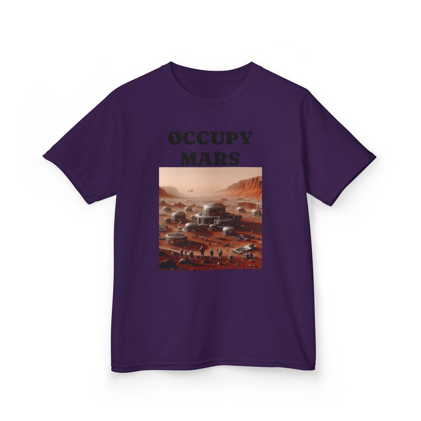 Kids' Graphic Tee - Occupy Mars | Fun Space Tee, Cute Gift for Kids, Science Lovers, Casual Wear, Birthday Gift, Educational Apparel