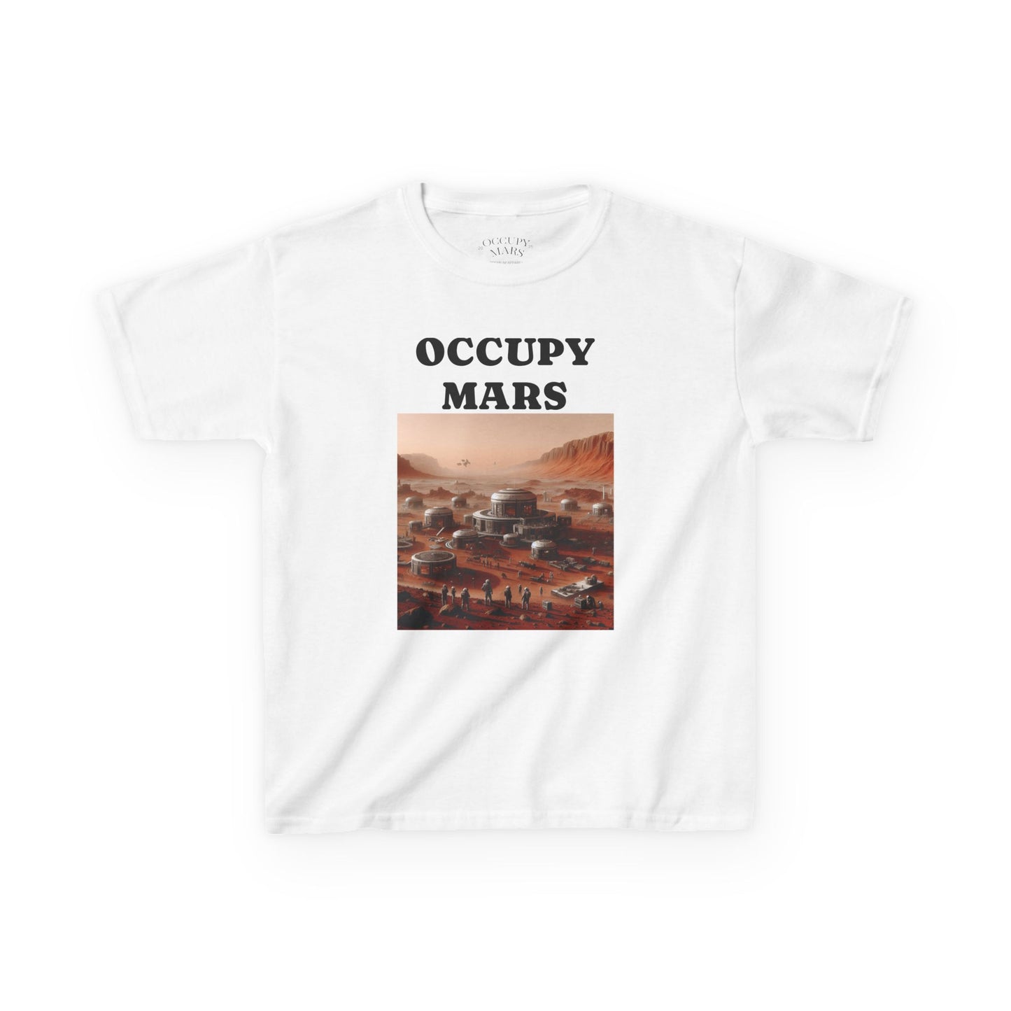Kids' Graphic Tee - Occupy Mars | Fun Space Tee, Cute Gift for Kids, Science Lovers, Casual Wear, Birthday Gift, Educational Apparel