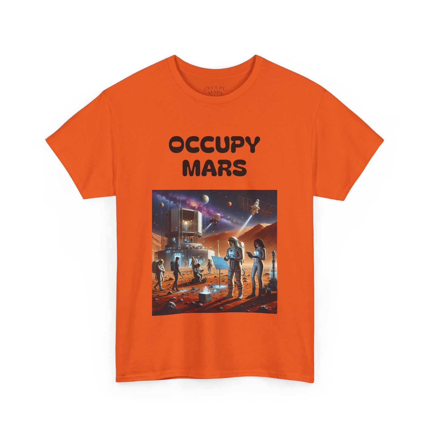 Unisex Graphic Occupy Mars Tee -  Sci-Fi Shirt, Space Theme Apparel, Cool Casual Wear, Gift for Space Enthusiasts
