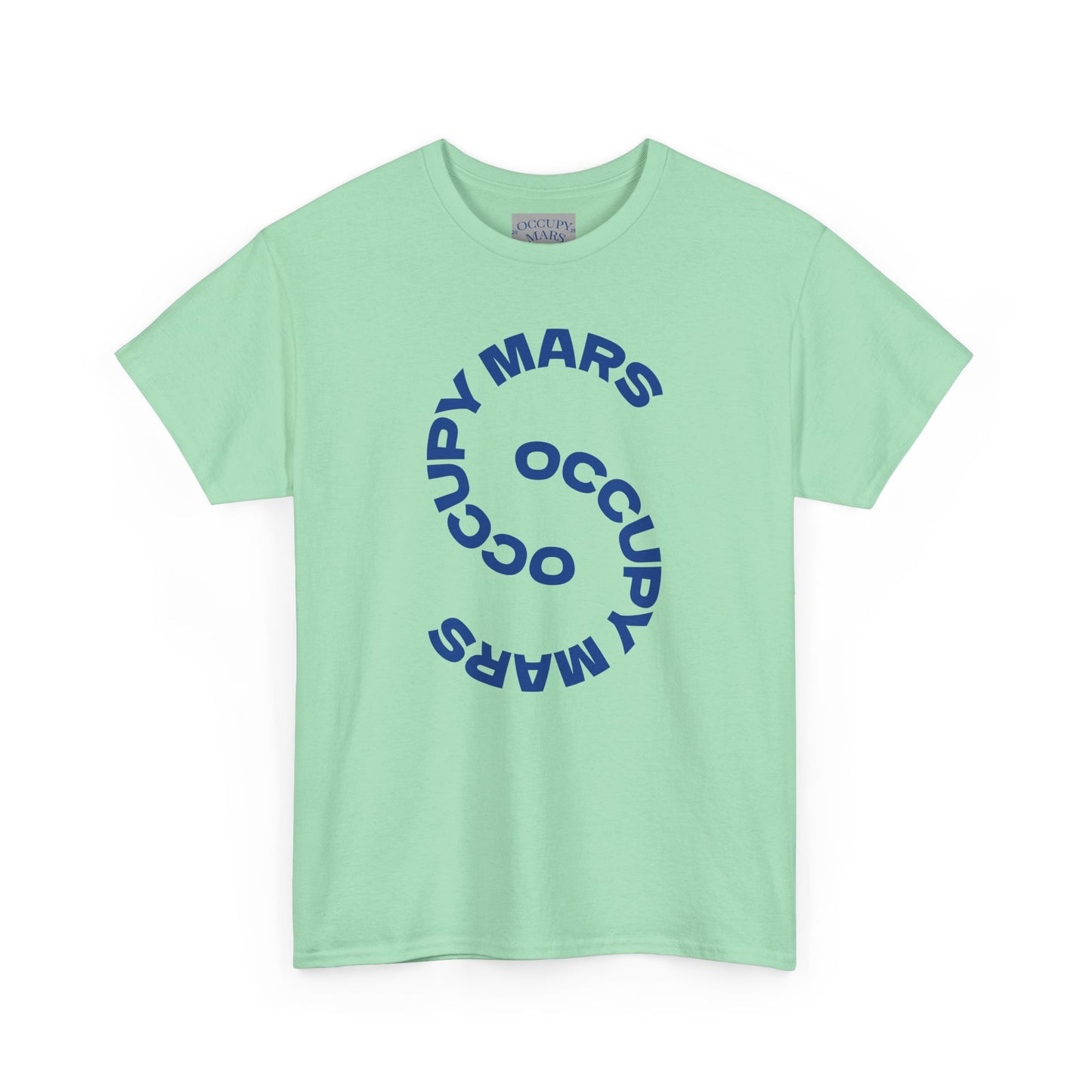 Unisex Heavy Cotton Occupy Mars Tee | Trendy Graphic Tee, Space T-Shirt, Casual Outfit, Gift for Science Lovers, Everyday Wear