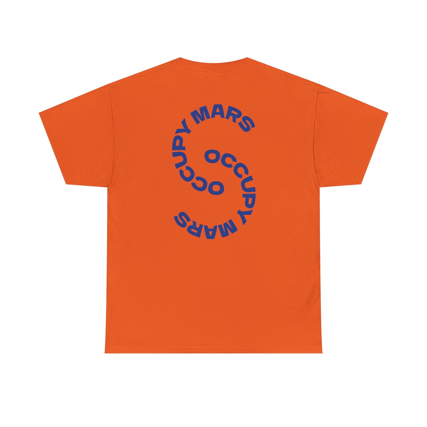 Occupy Mars Unisex Heavy Cotton Tee, Casual Statement Shirt, Gift for Space Lovers, Eco-Friendly Fashion, Fun Tee for Events