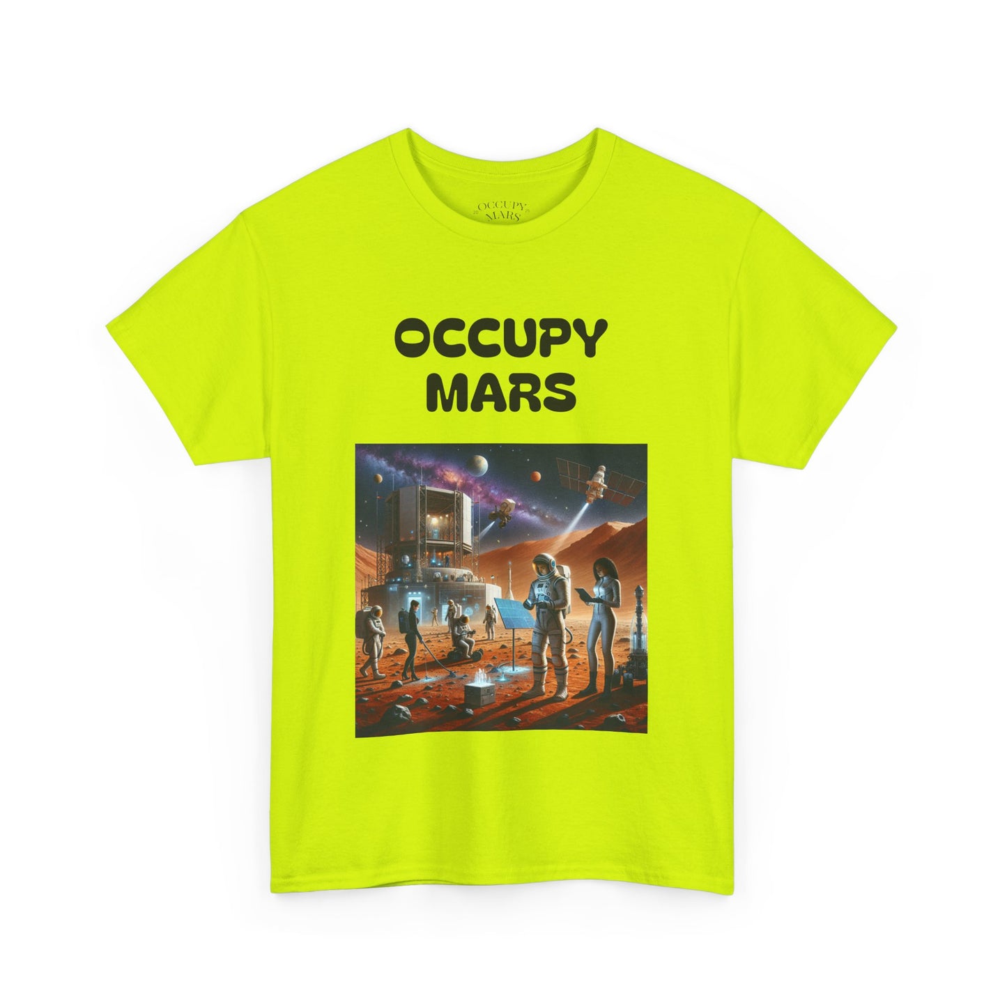 Unisex Graphic Occupy Mars Tee -  Sci-Fi Shirt, Space Theme Apparel, Cool Casual Wear, Gift for Space Enthusiasts