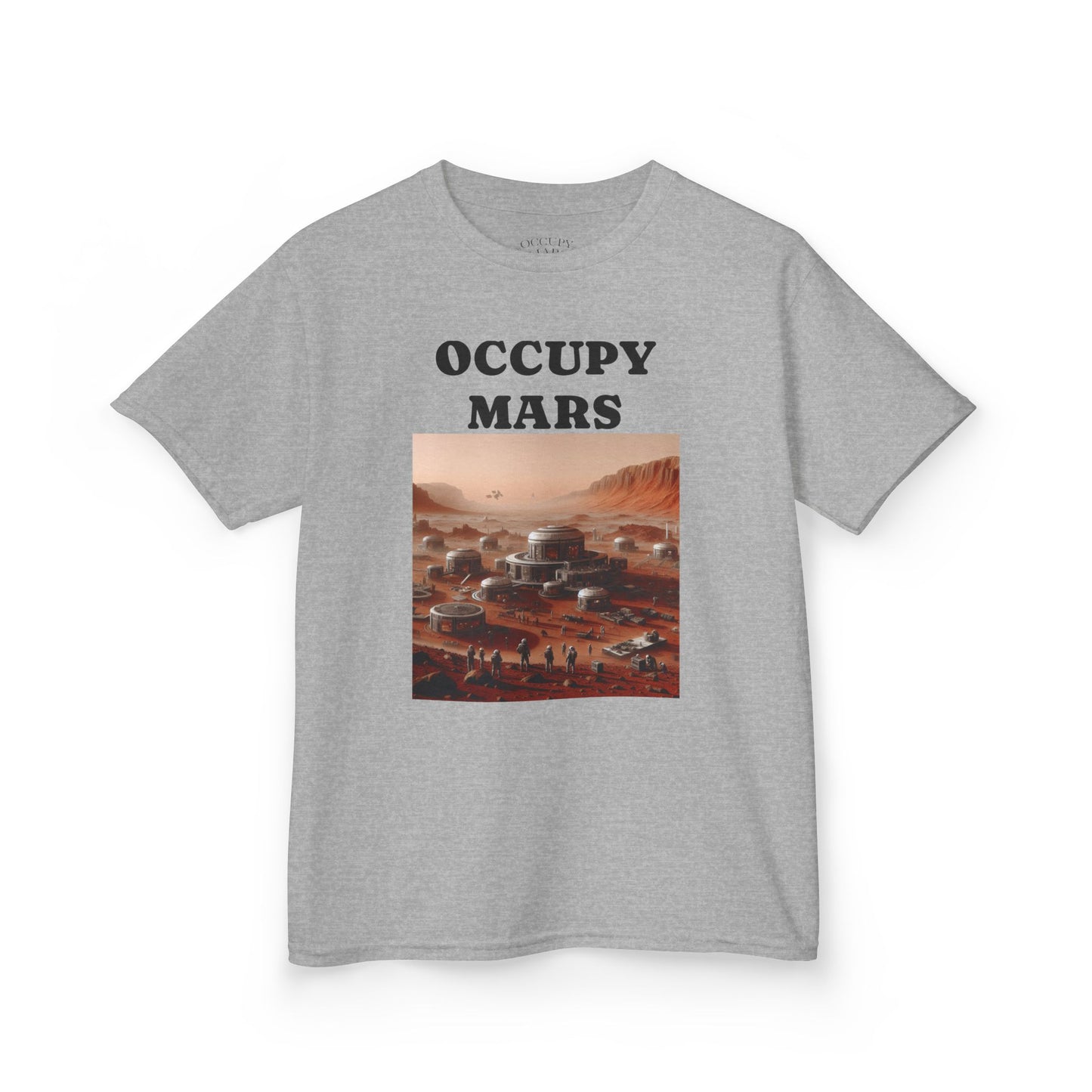 Kids' Graphic Tee - Occupy Mars | Fun Space Tee, Cute Gift for Kids, Science Lovers, Casual Wear, Birthday Gift, Educational Apparel